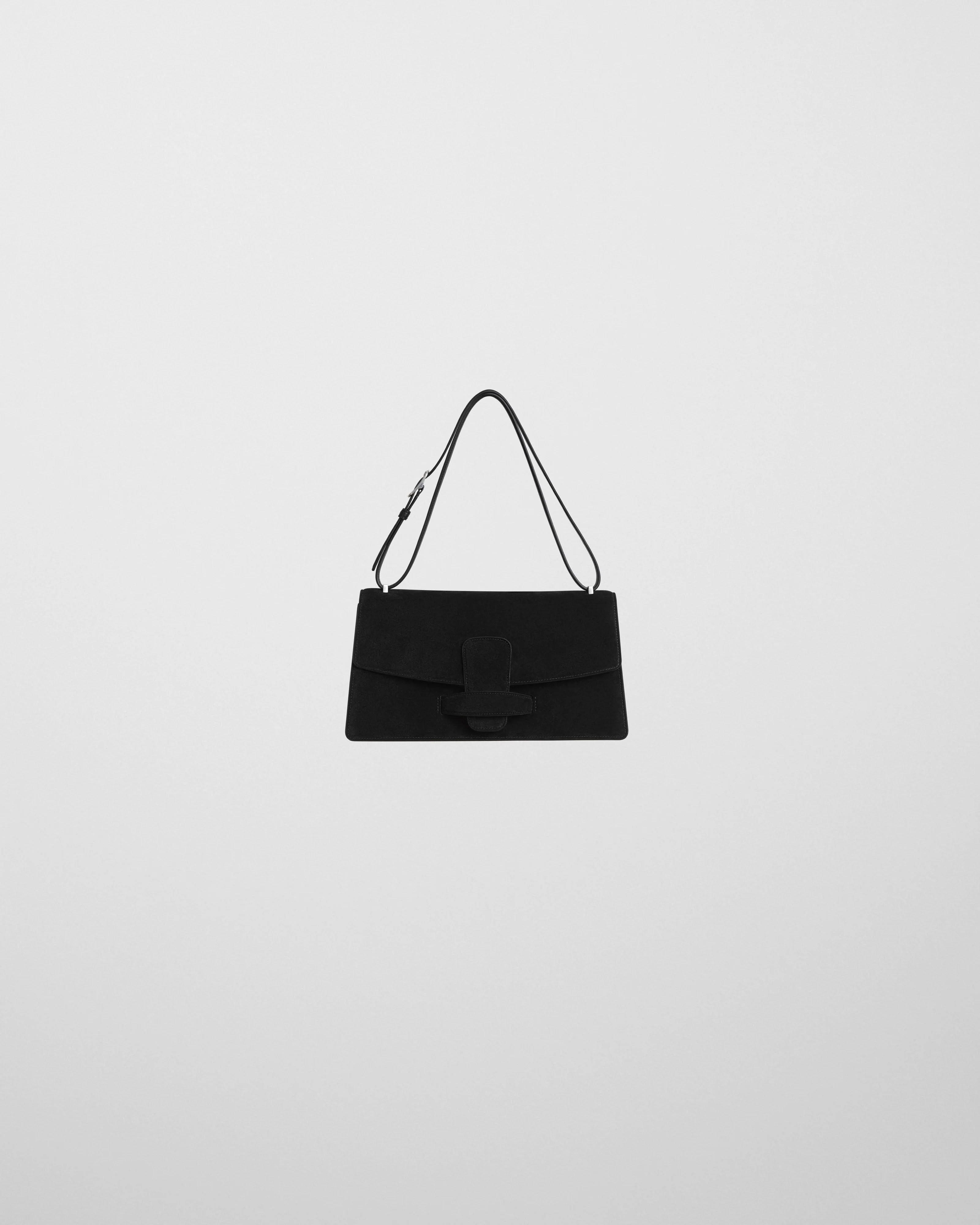 BAR BAG | black suede