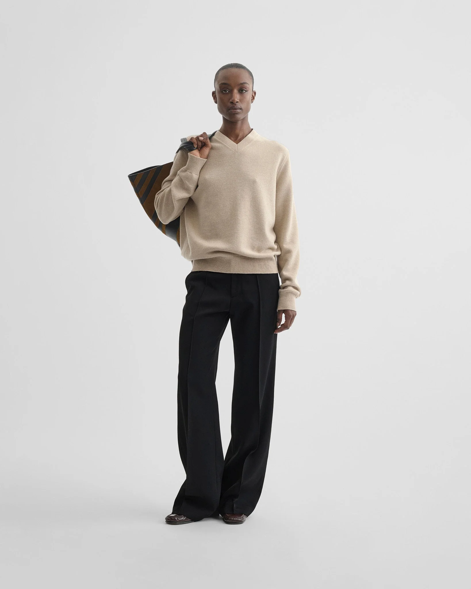 BOYISH TAILORED TROUSERS | black wool - Image 3