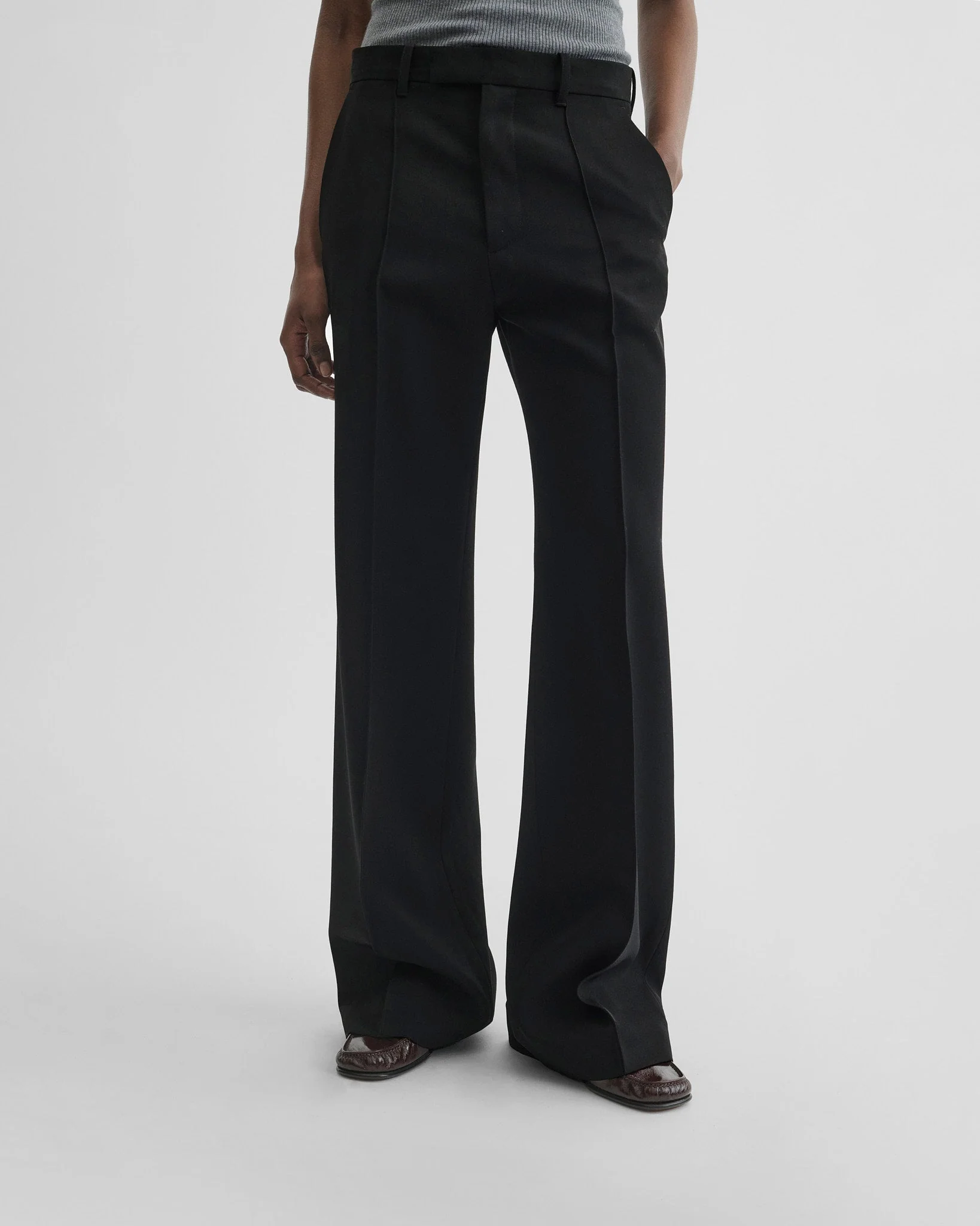 BOYISH TAILORED TROUSERS | black wool - Image 4