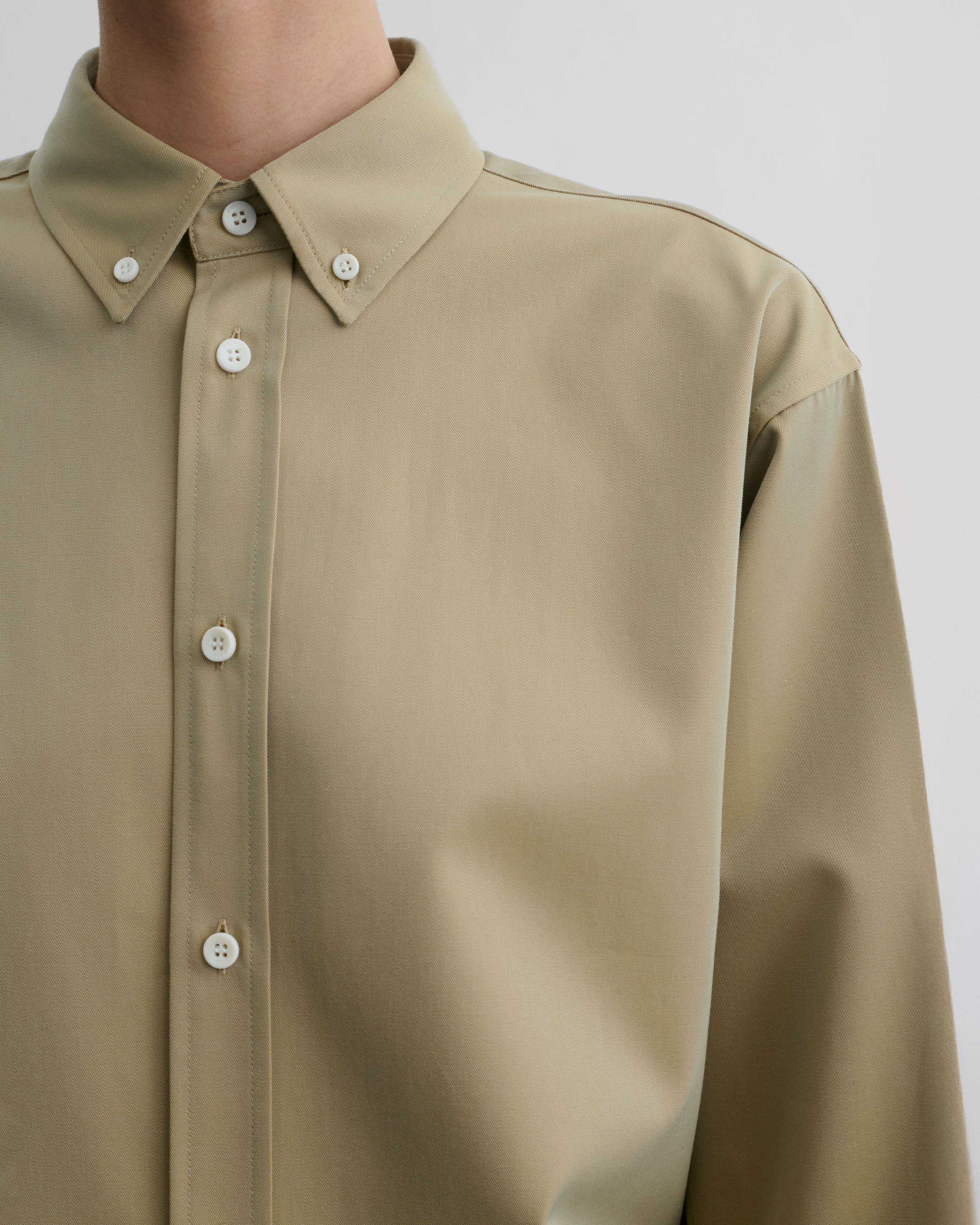 BUTTON COLLAR SHIRT | trench cotton - Image 5