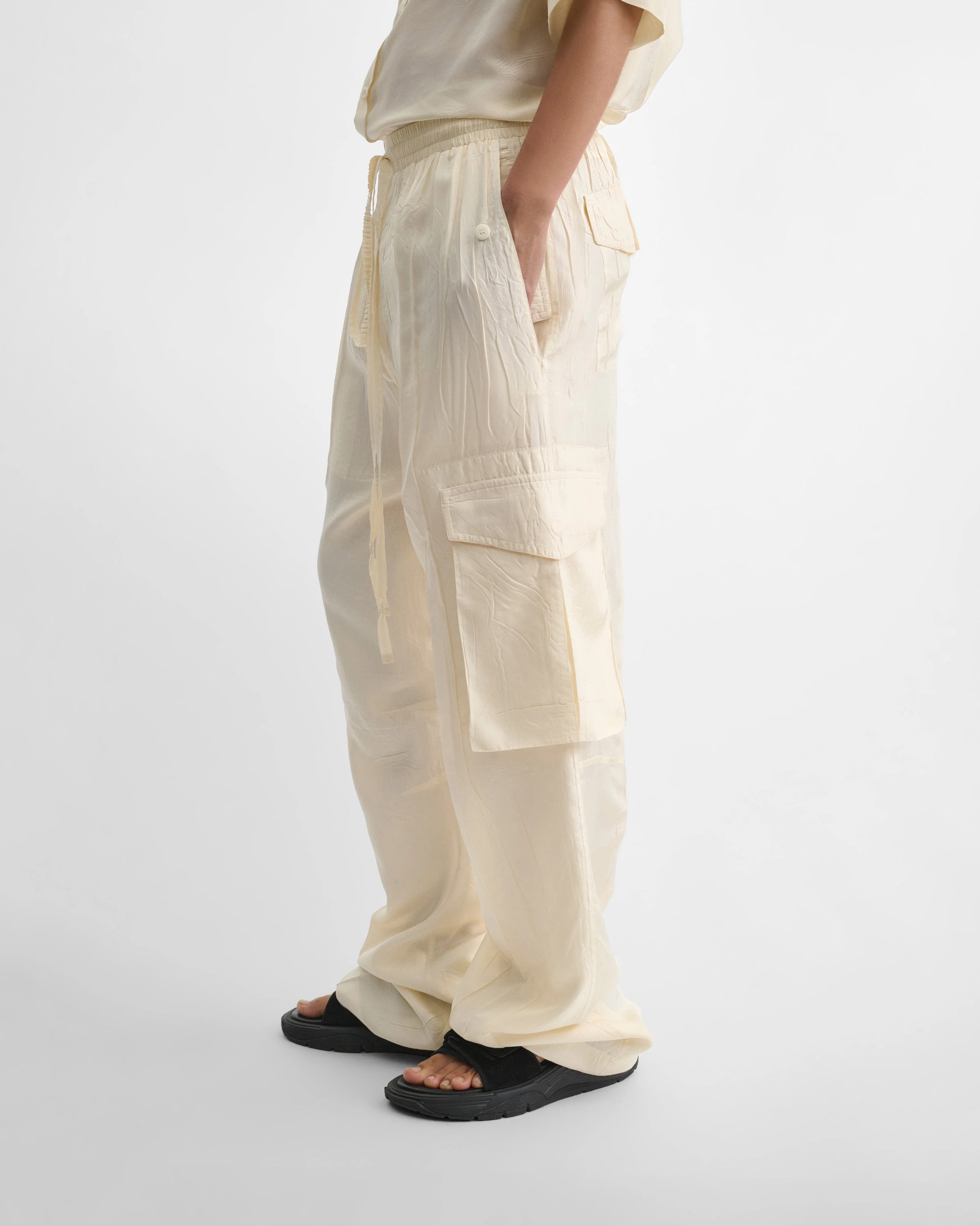 CARGO TROUSERS | vanilla silk - Image 5
