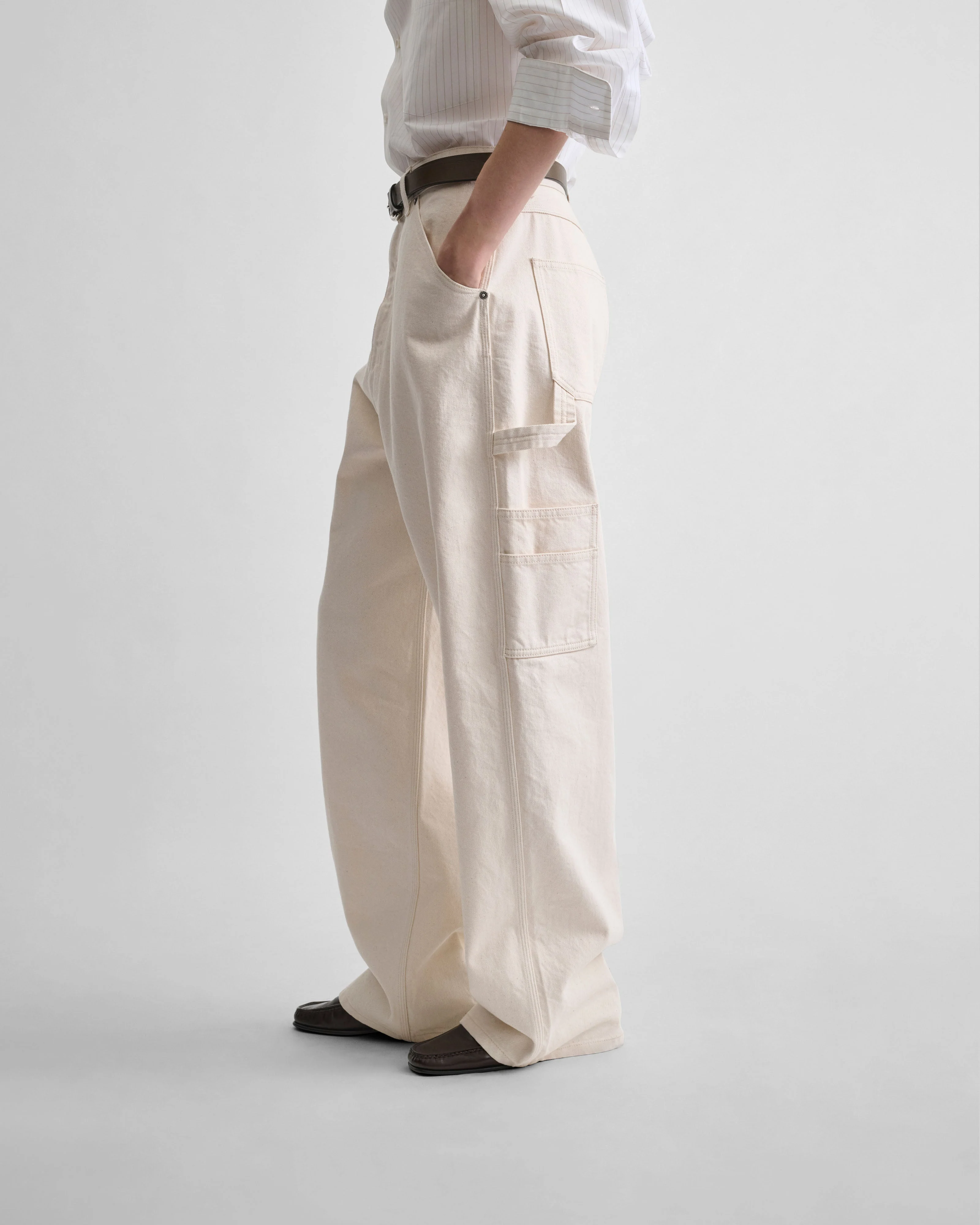 CARPENTER JEANS | cream cotton - Image 4