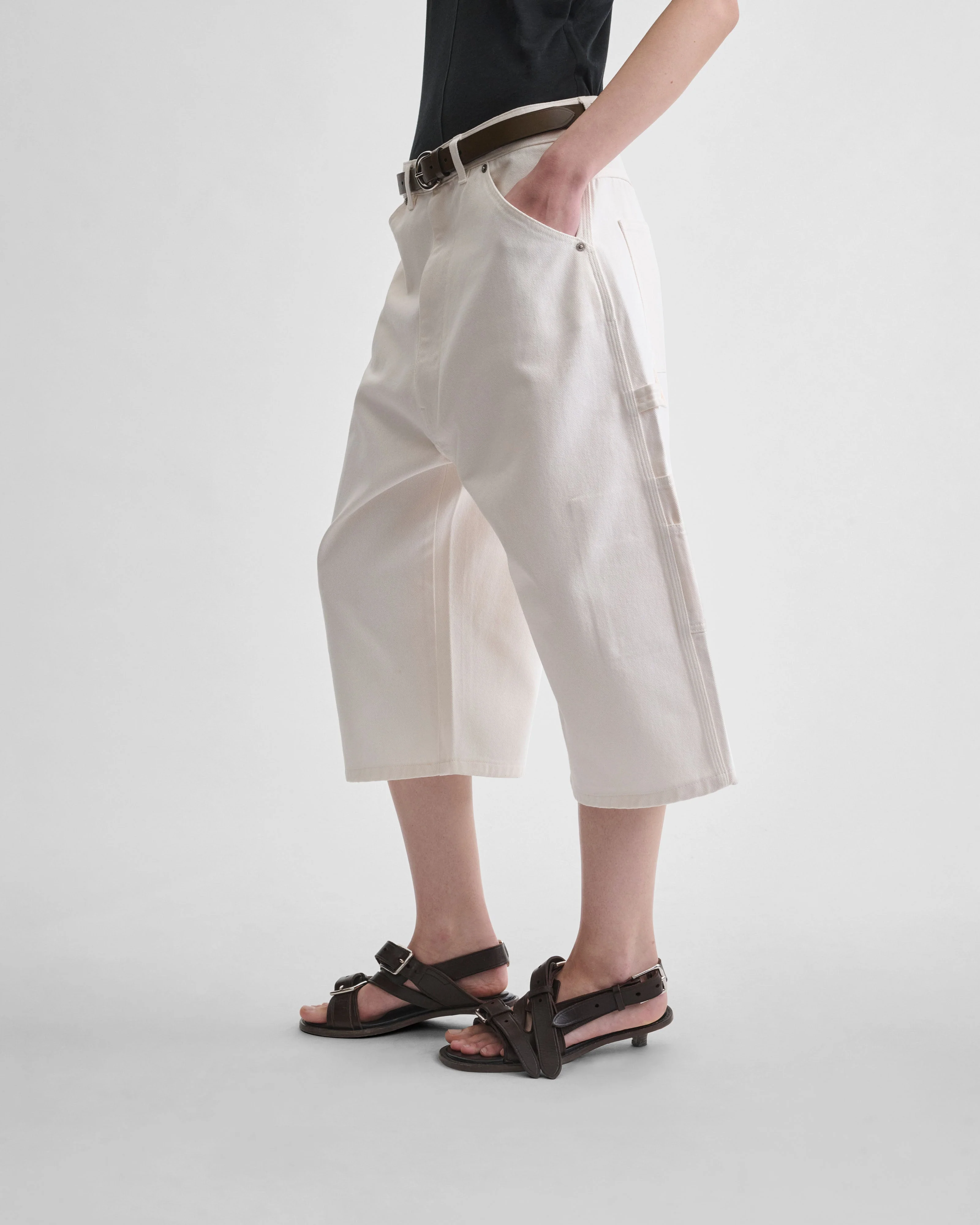 CARPENTER SHORTS | pale blush cotton - Image 4