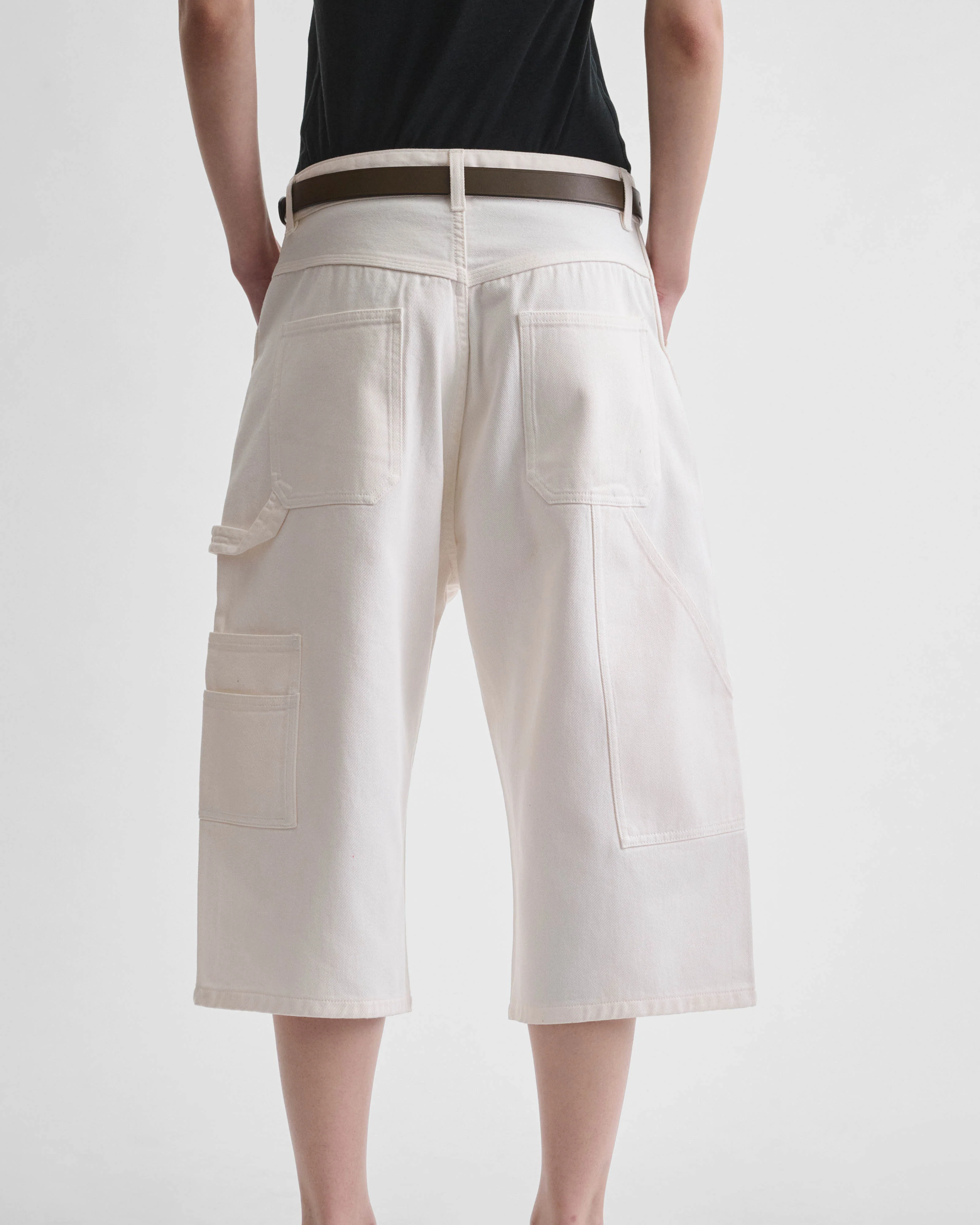CARPENTER SHORTS | pale blush cotton - Image 6