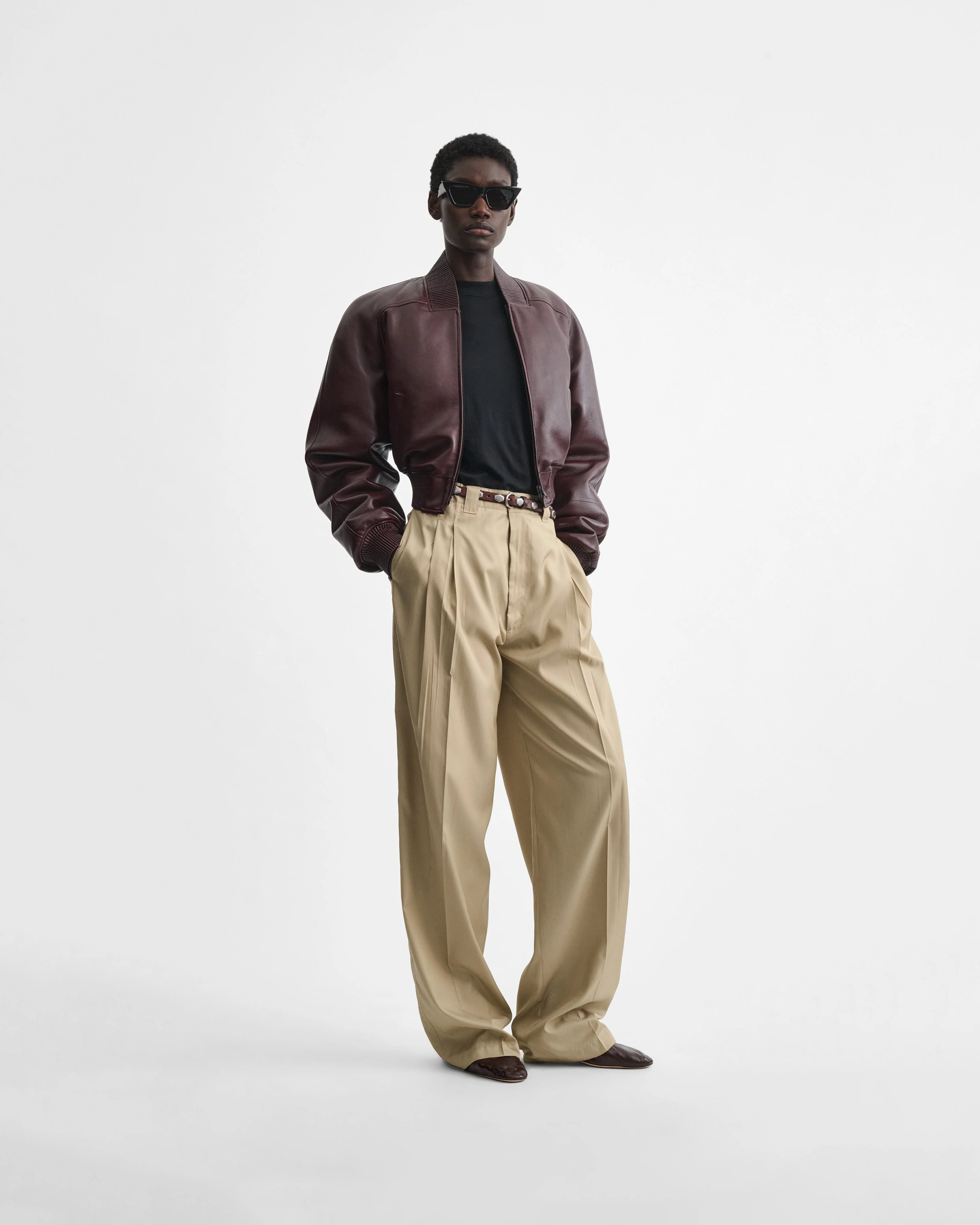 CHINO TROUSERS | trench poly twill - Image 3