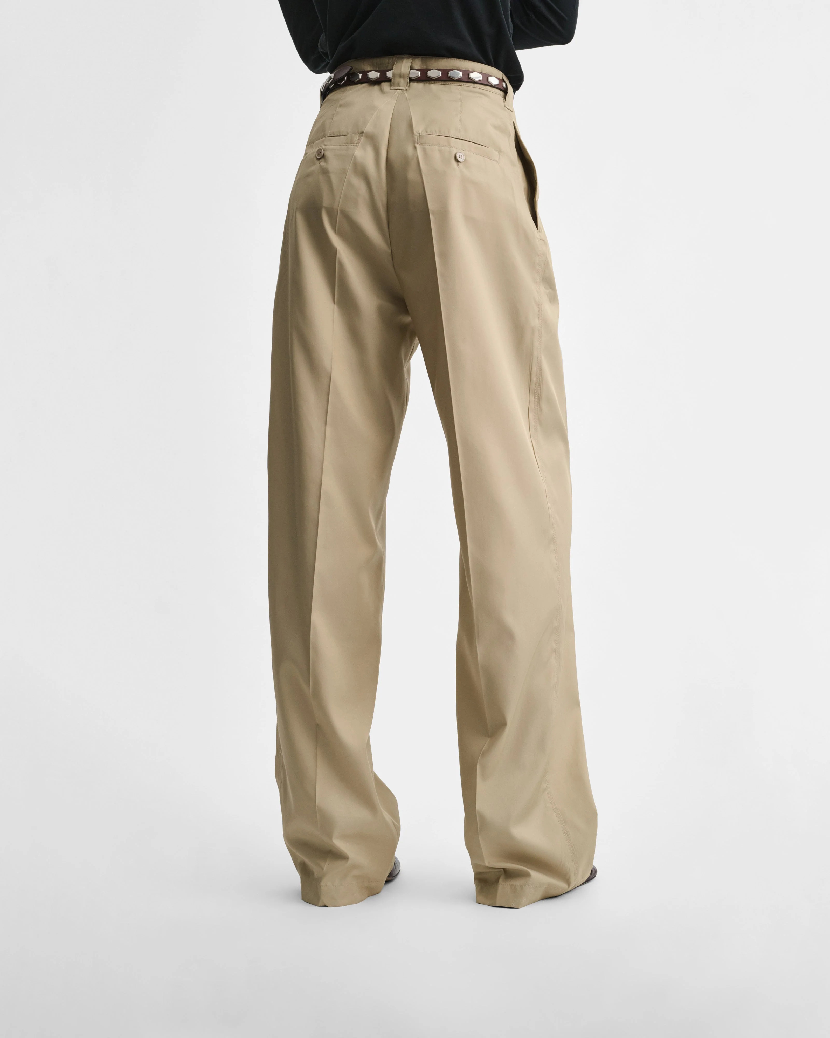 CHINO TROUSERS | trench poly twill - Image 4