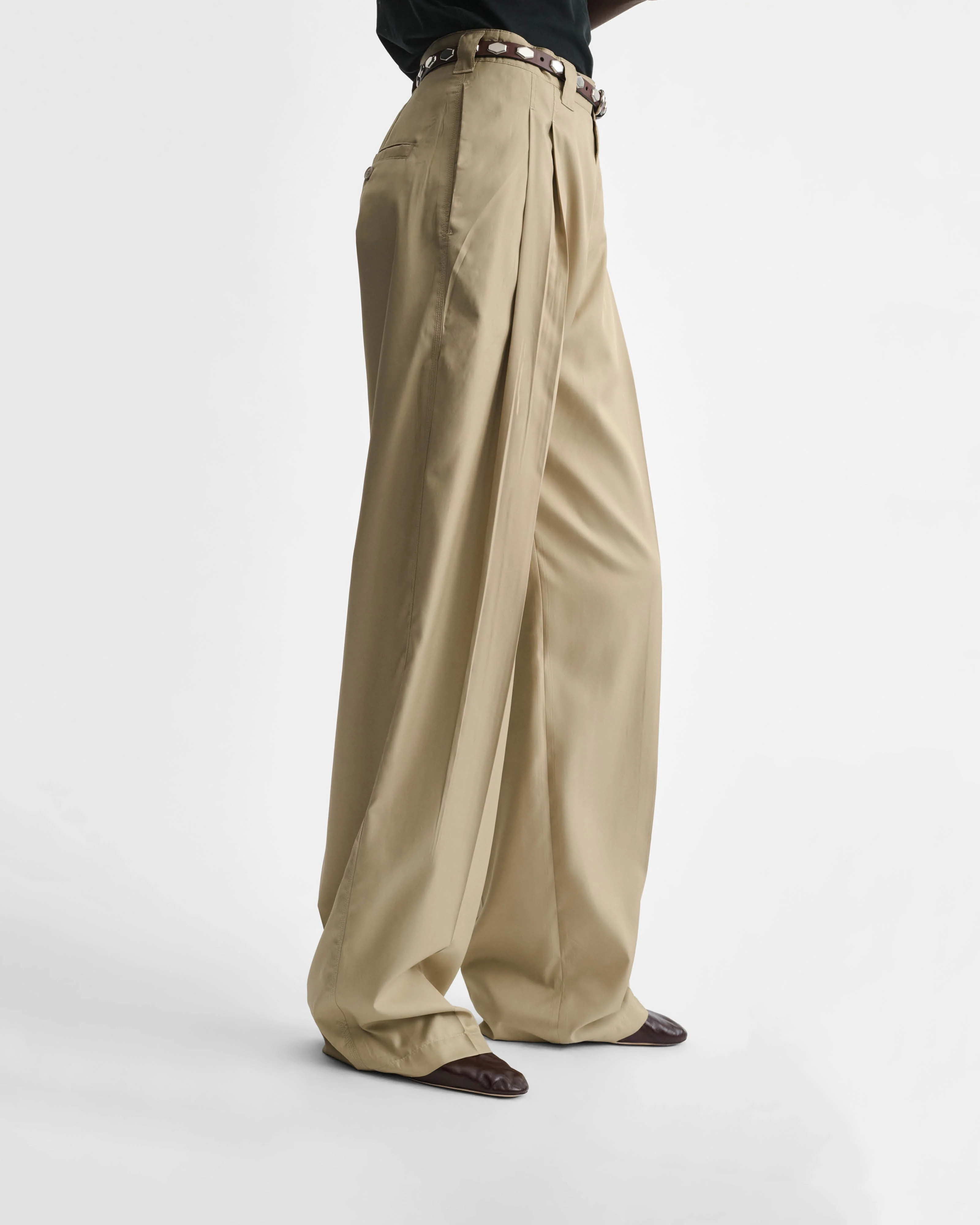 CHINO TROUSERS | trench poly twill - Image 5