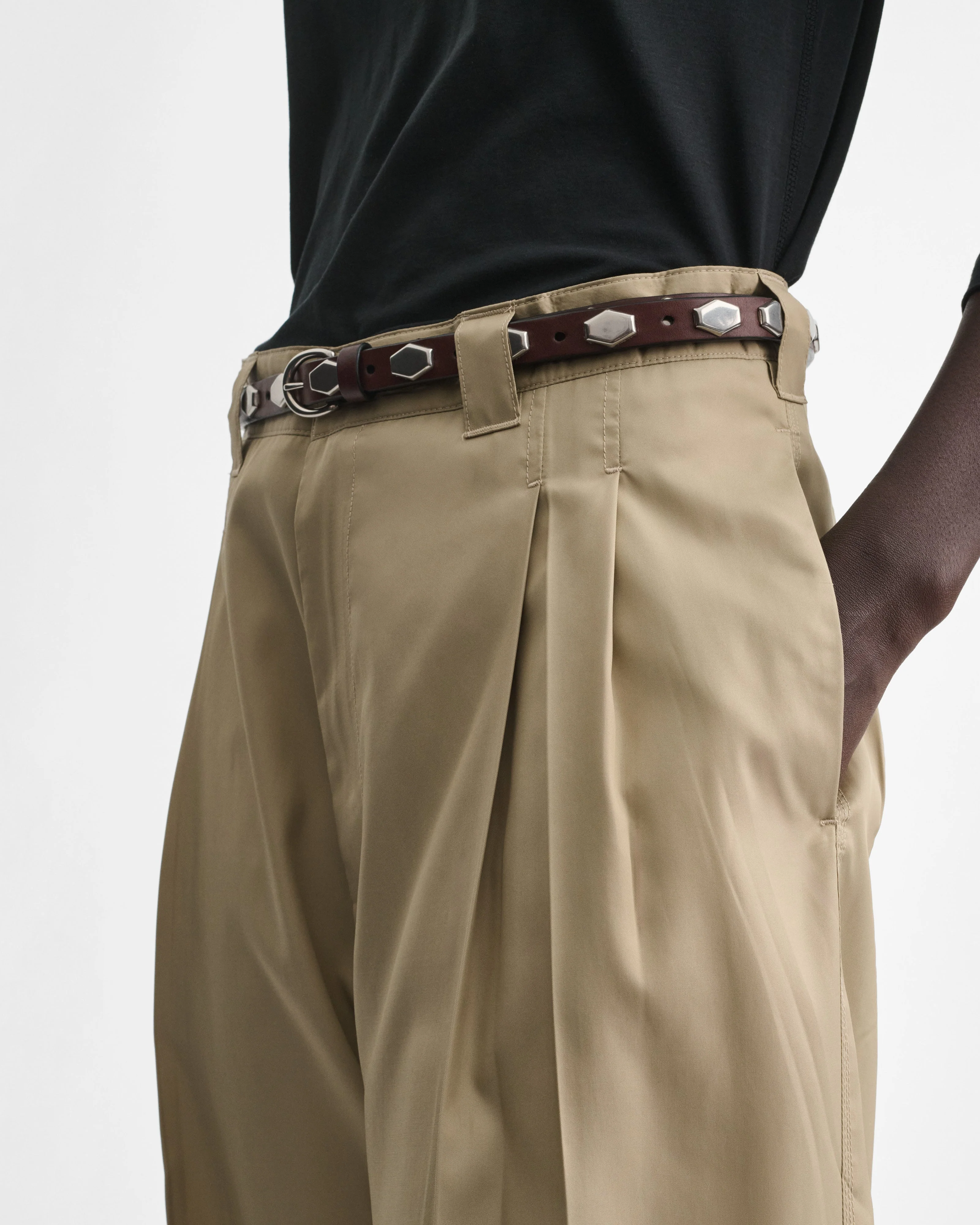 CHINO TROUSERS | trench poly twill - Image 6