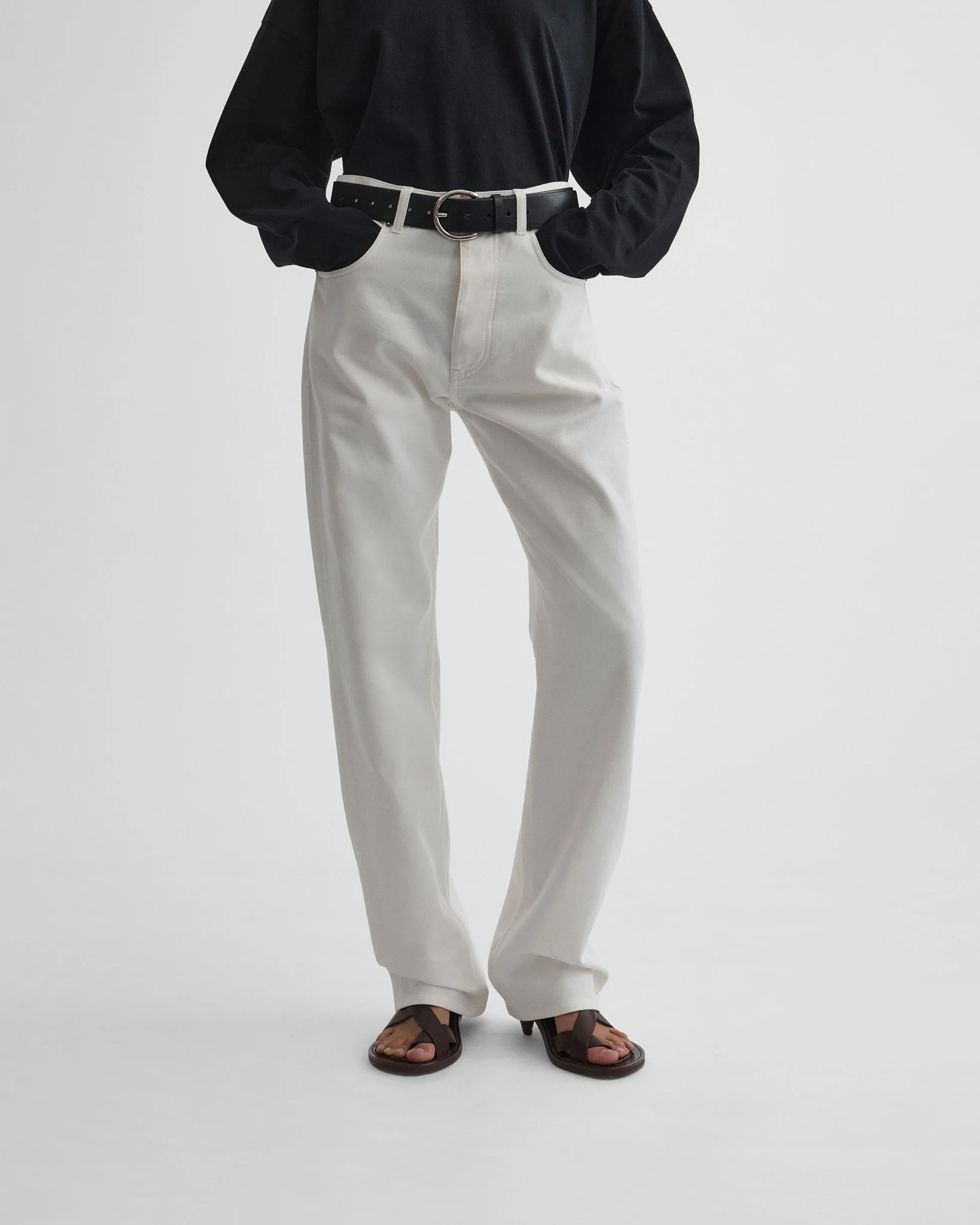 CLASSIC JEANS | plaster white cotton - Image 4