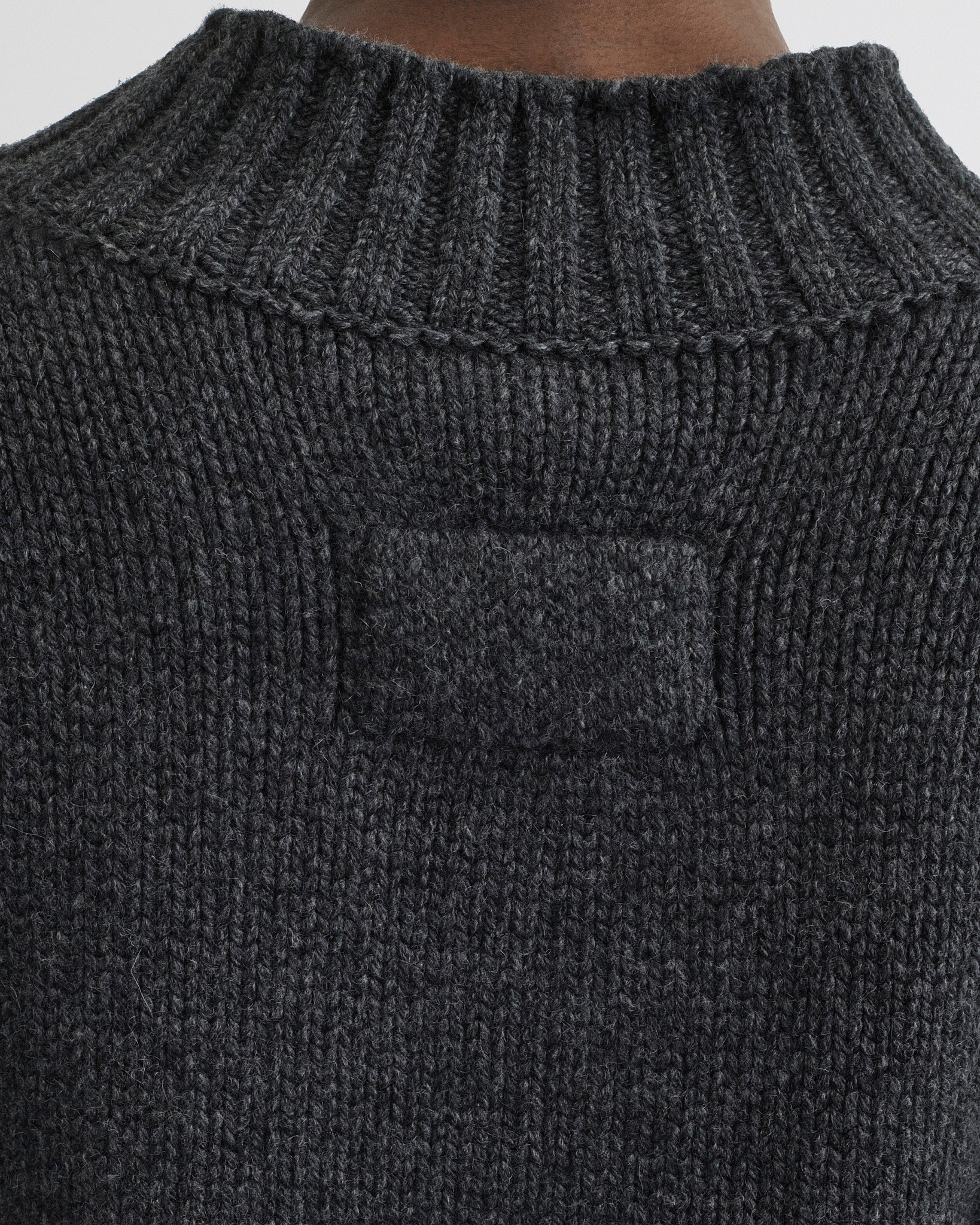 CREWNECK JUMPER | grey cashmere - Image 5