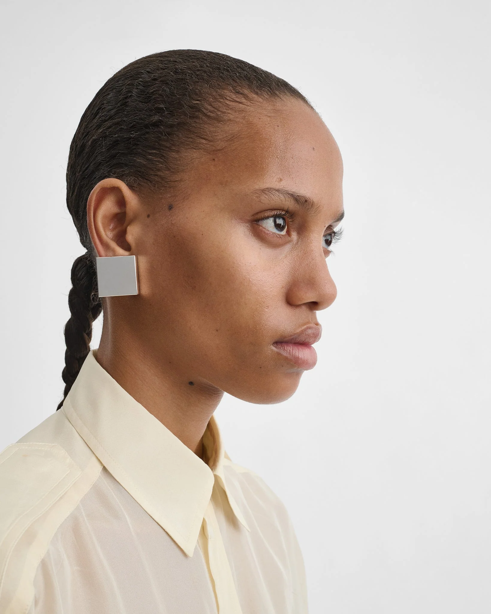 CUBE STUDS | silver - Image 3