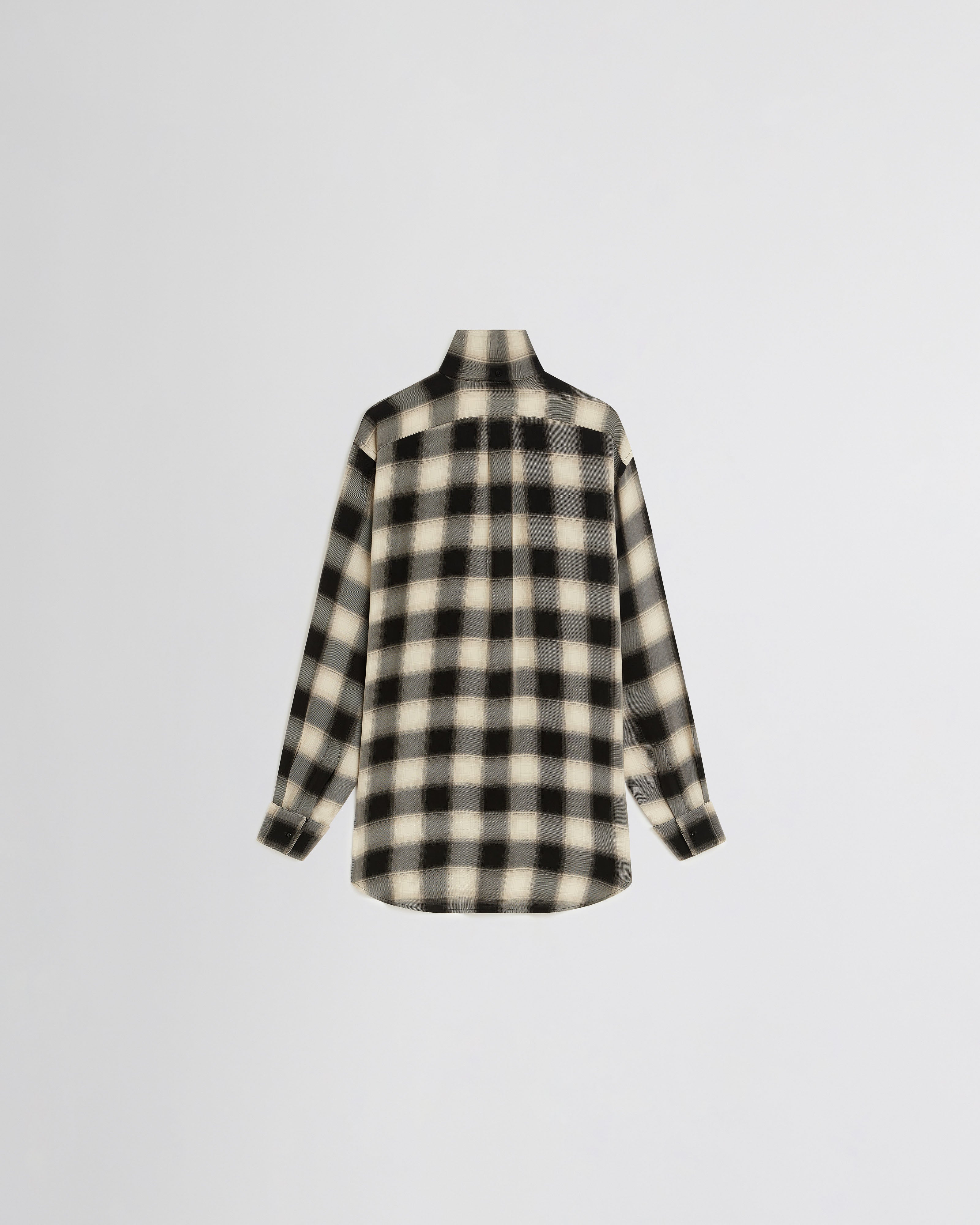 CUSTOM TUX SHIRT | b/b check viscose - Image 2
