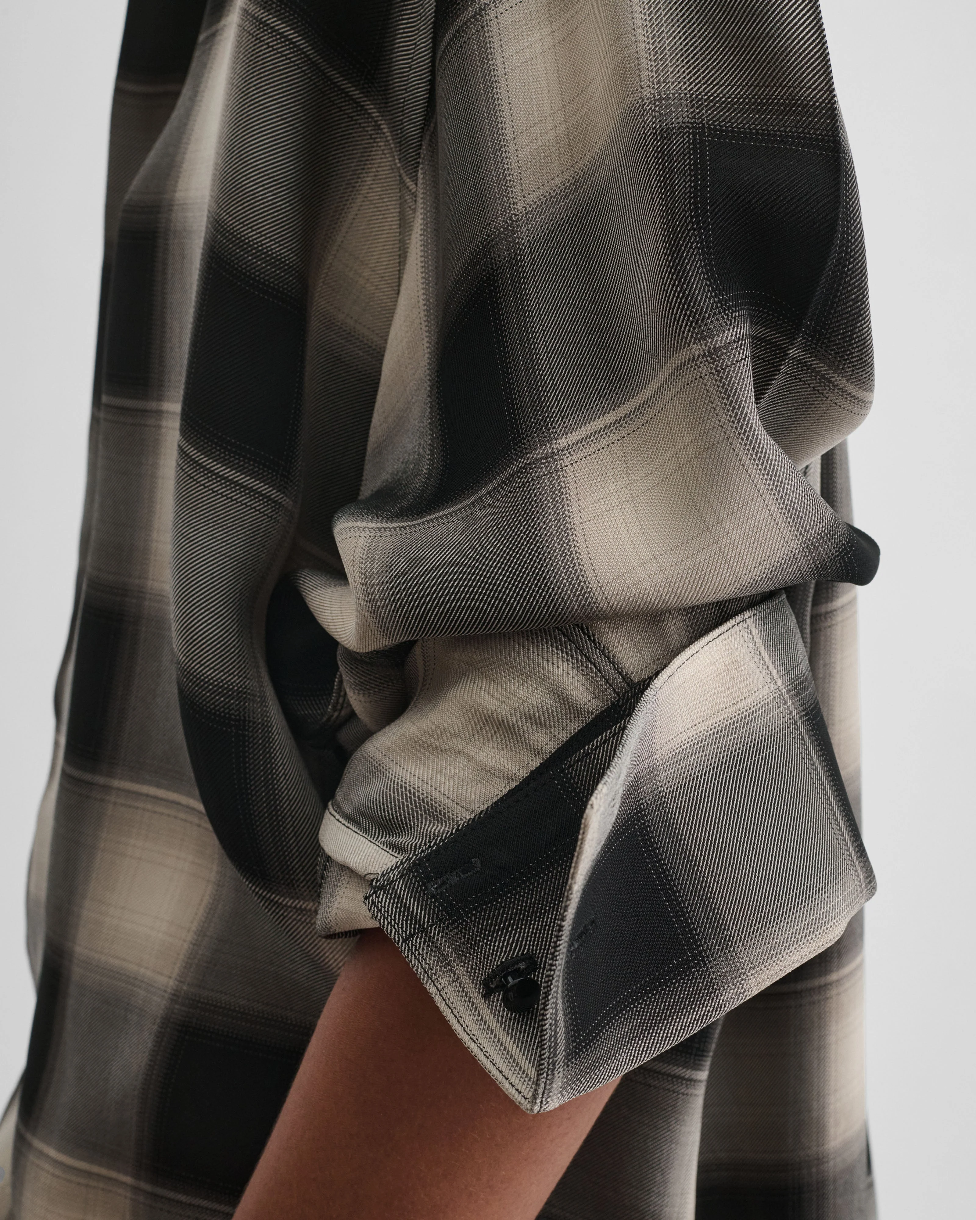 CUSTOM TUX SHIRT | b/b check viscose - Image 6