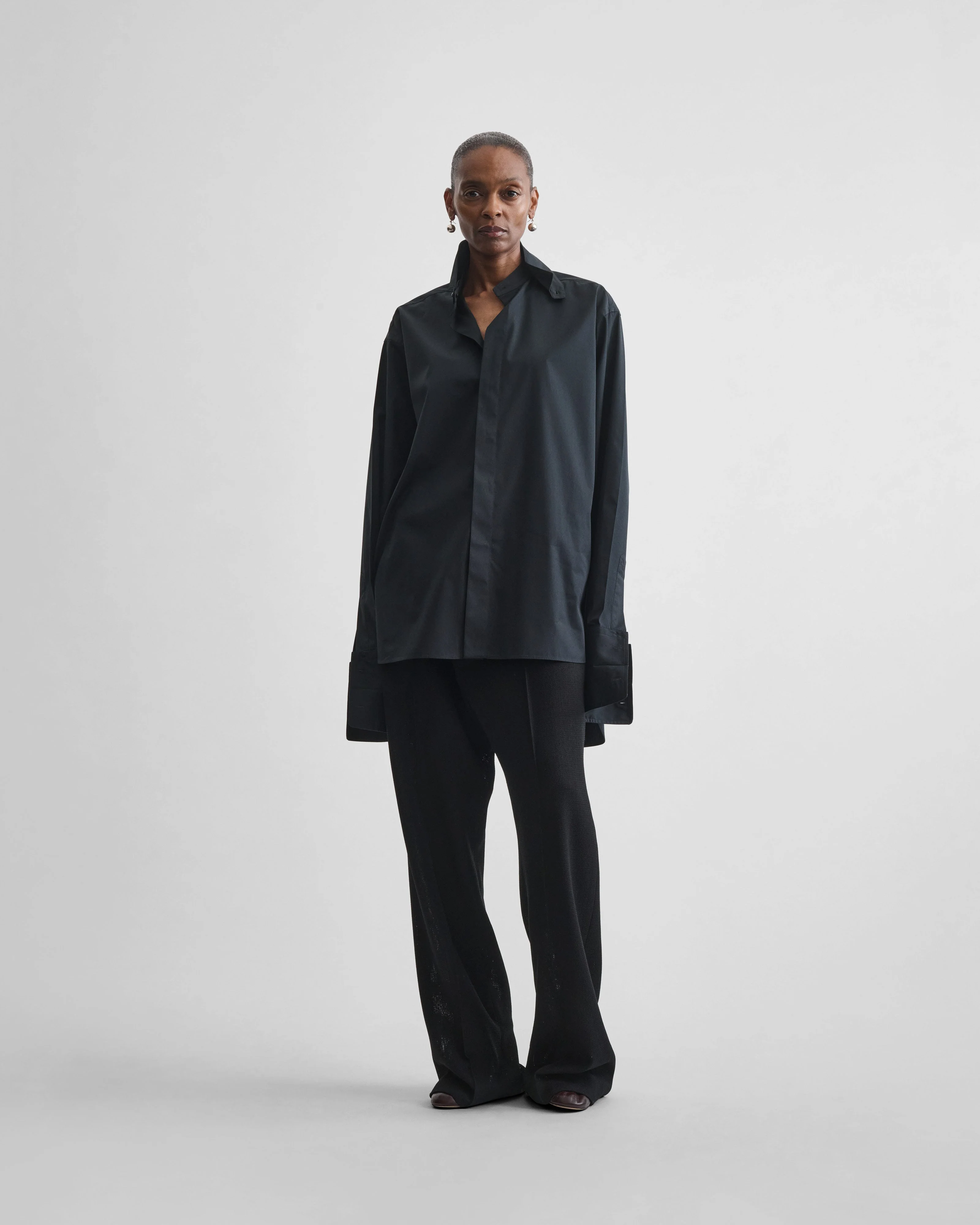 CUSTOM TUX SHIRT | black cotton - Image 3