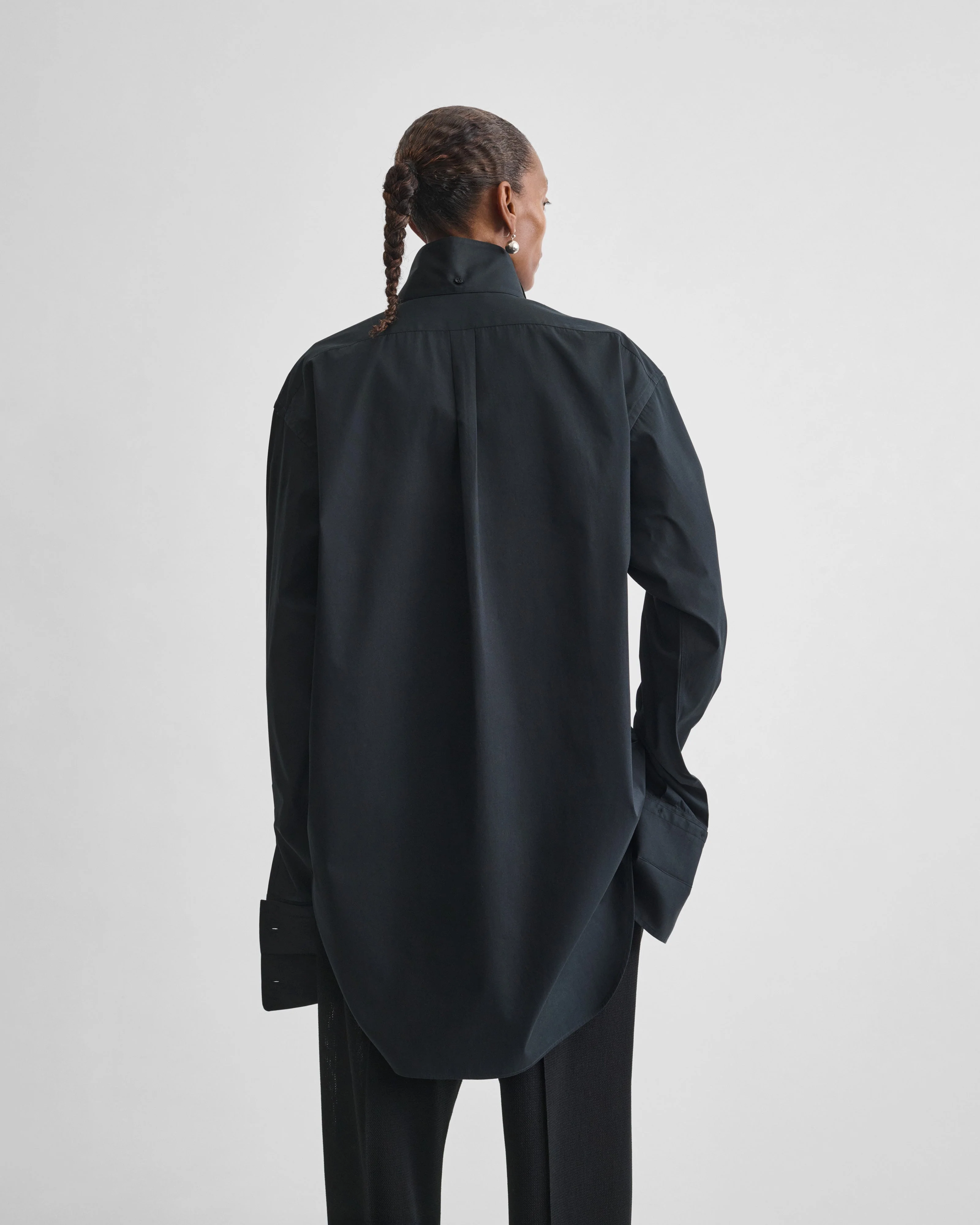 CUSTOM TUX SHIRT | black cotton - Image 4