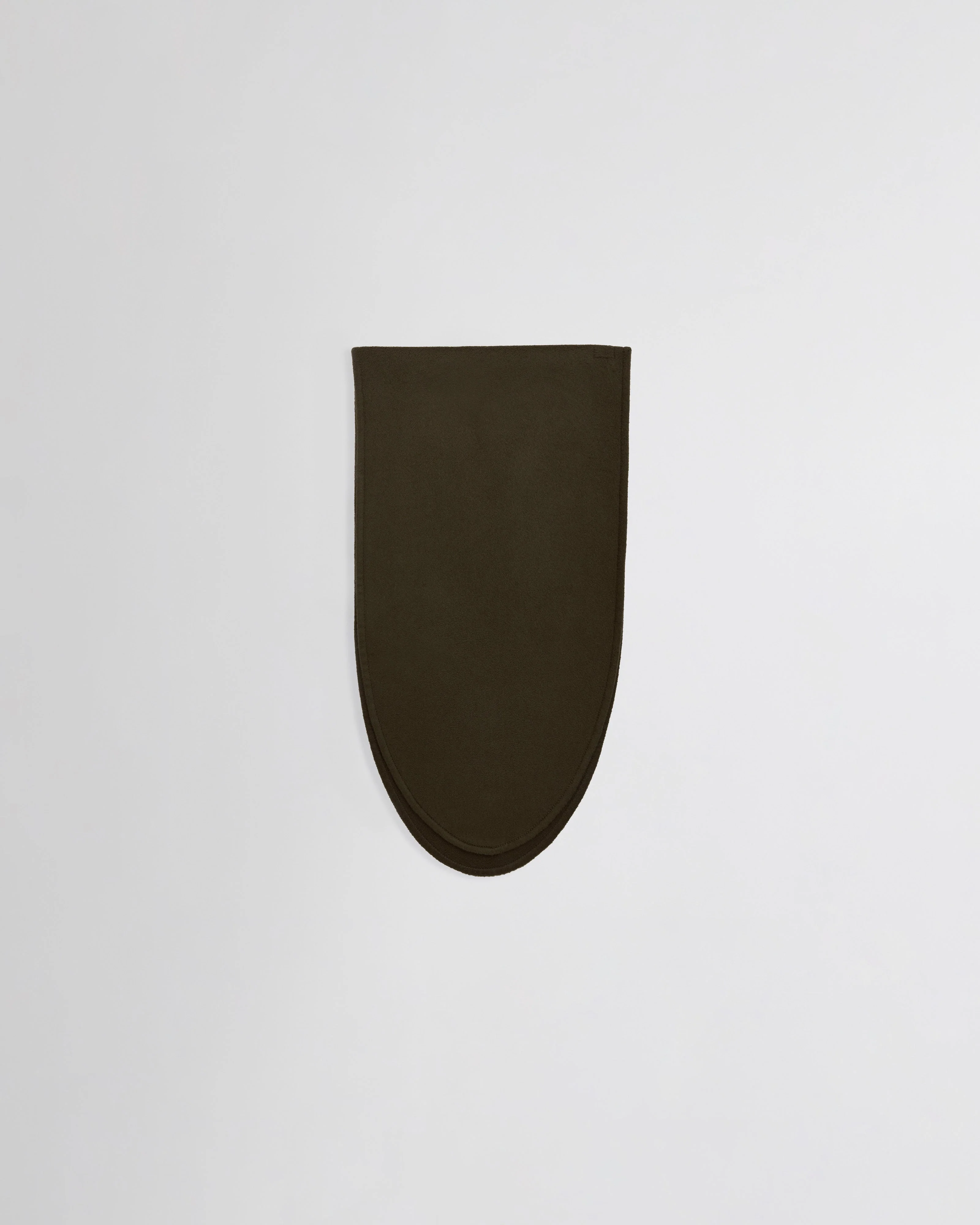 DOUBLE FACE SCARF | dark khaki wool
