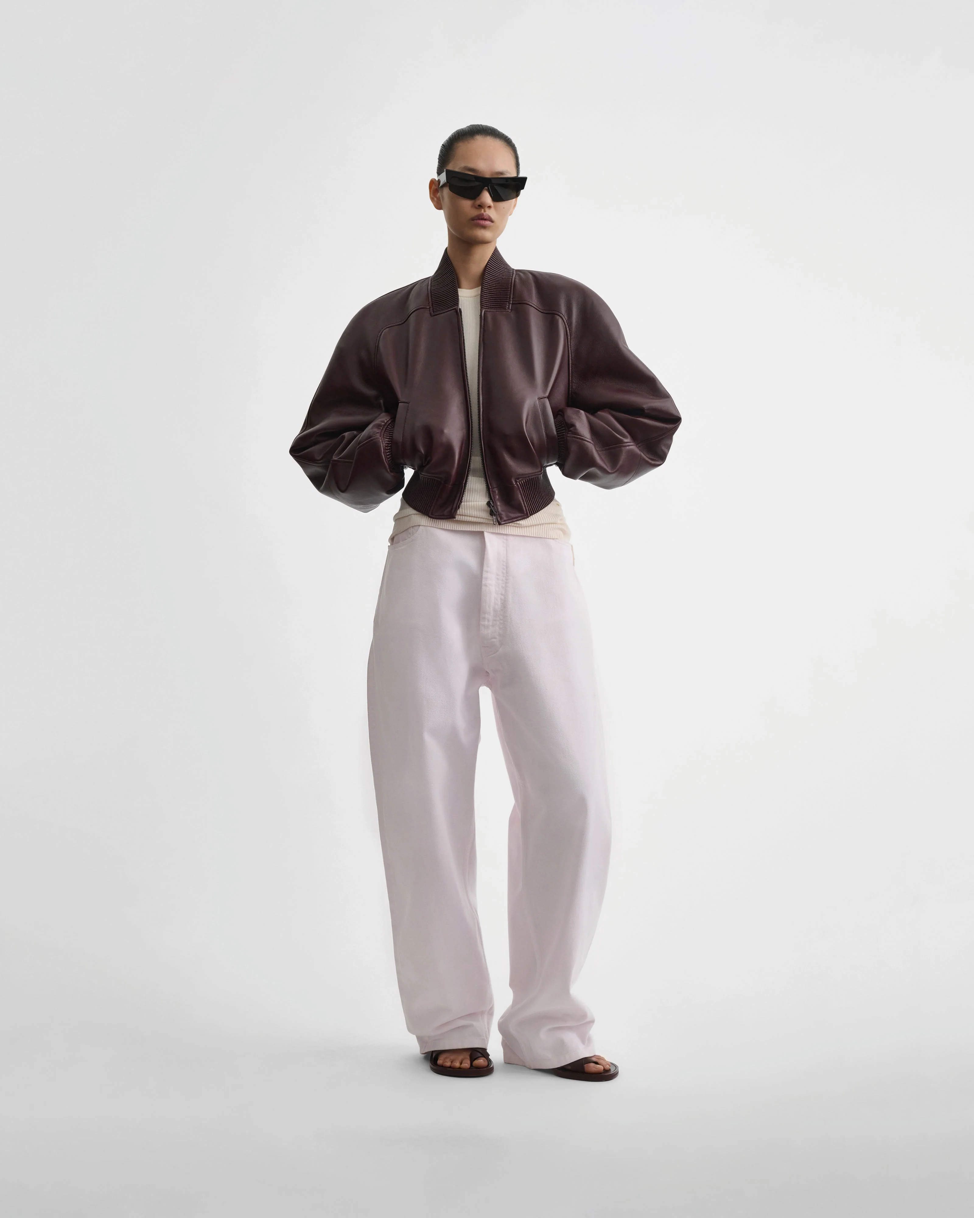 DROP JEANS | pale pink cotton - Image 3