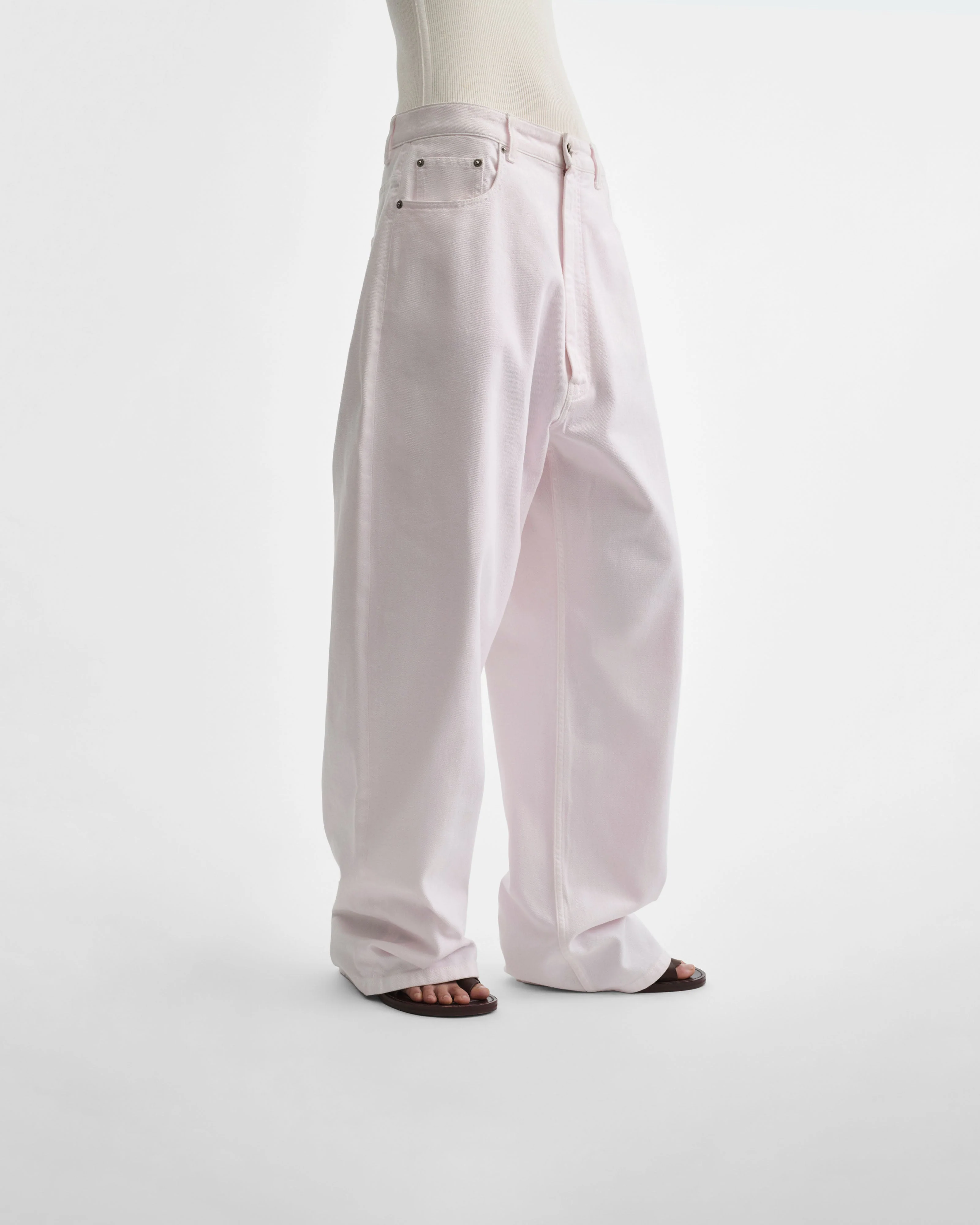 DROP JEANS | pale pink cotton - Image 4