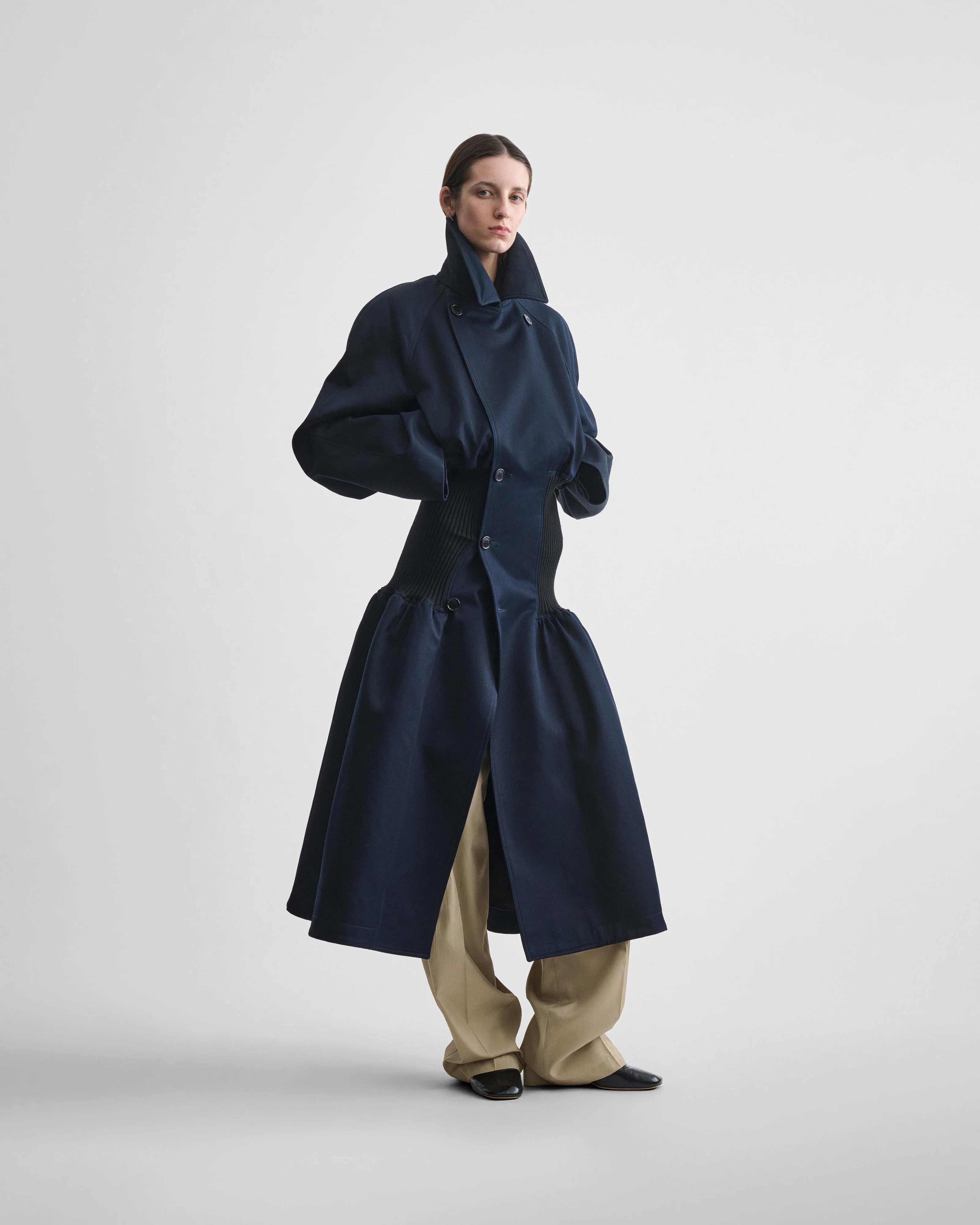 KICK COAT | dark navy cotton - Image 3