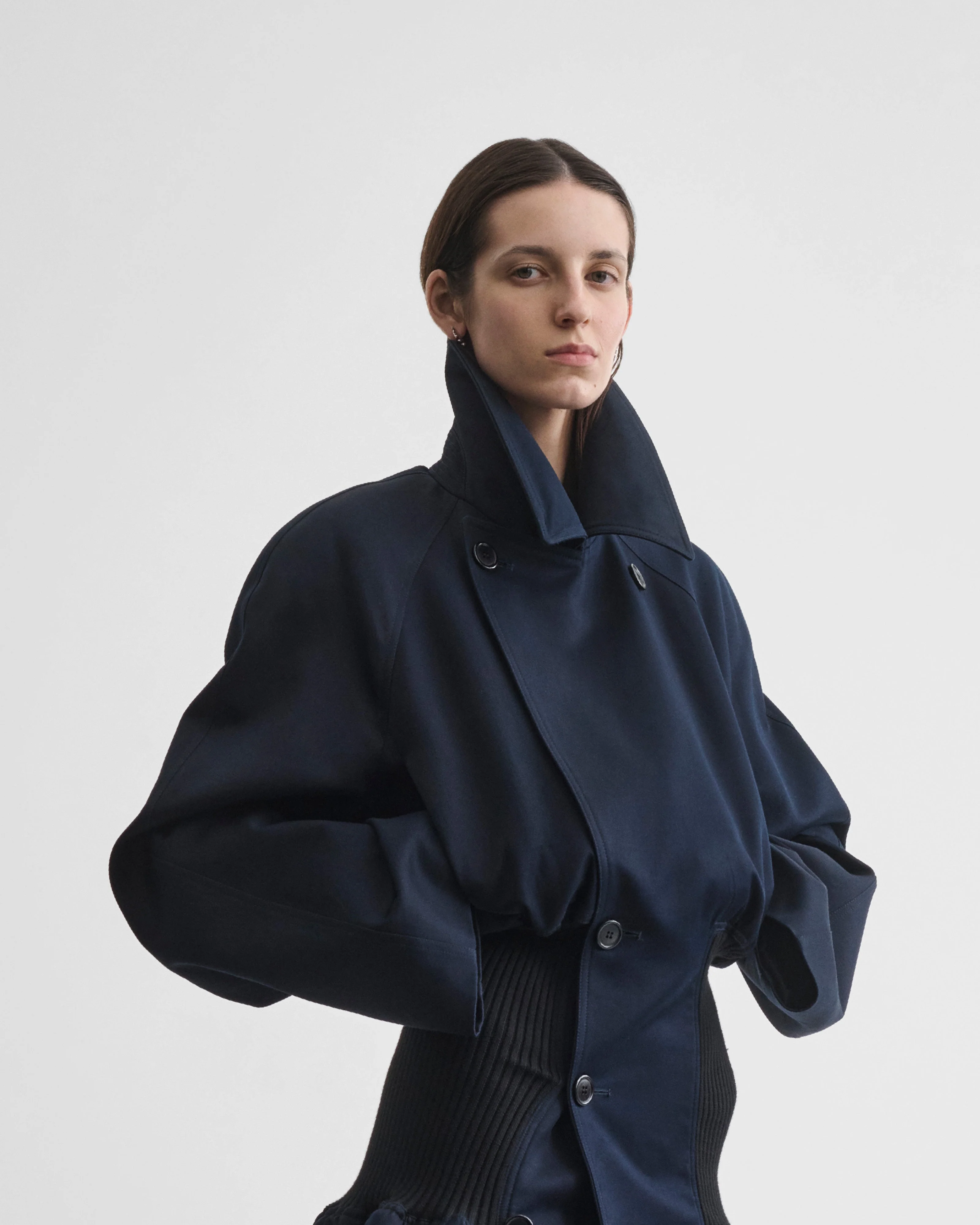 KICK COAT | dark navy cotton - Image 4