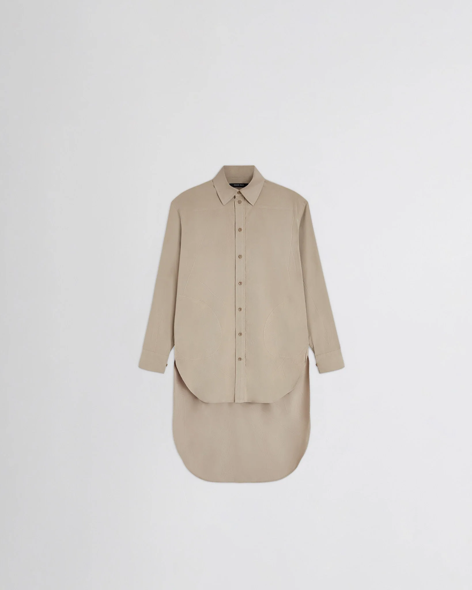 ELONGATED SHIRT | trench poly-twill