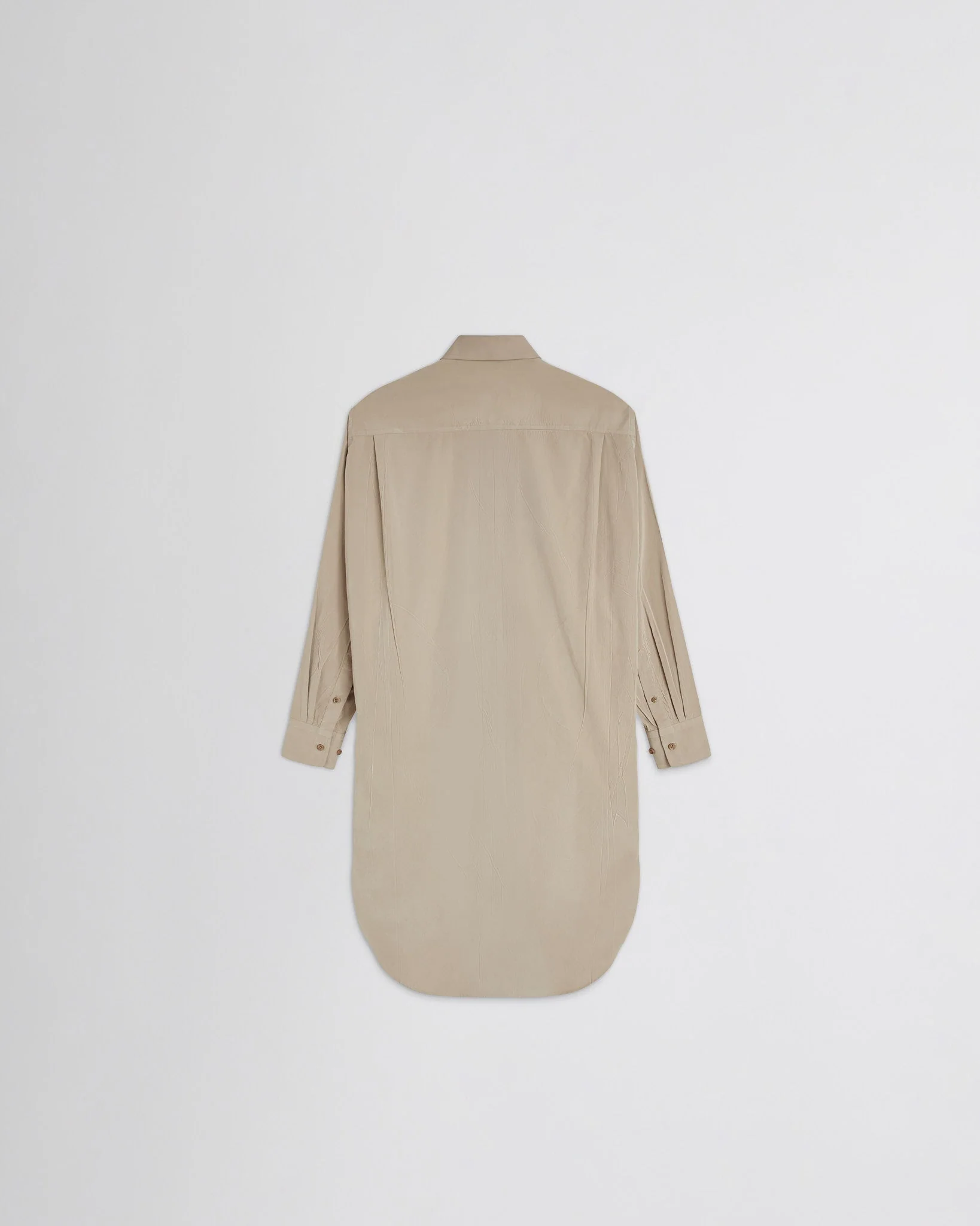 ELONGATED SHIRT | trench poly-twill - Image 2