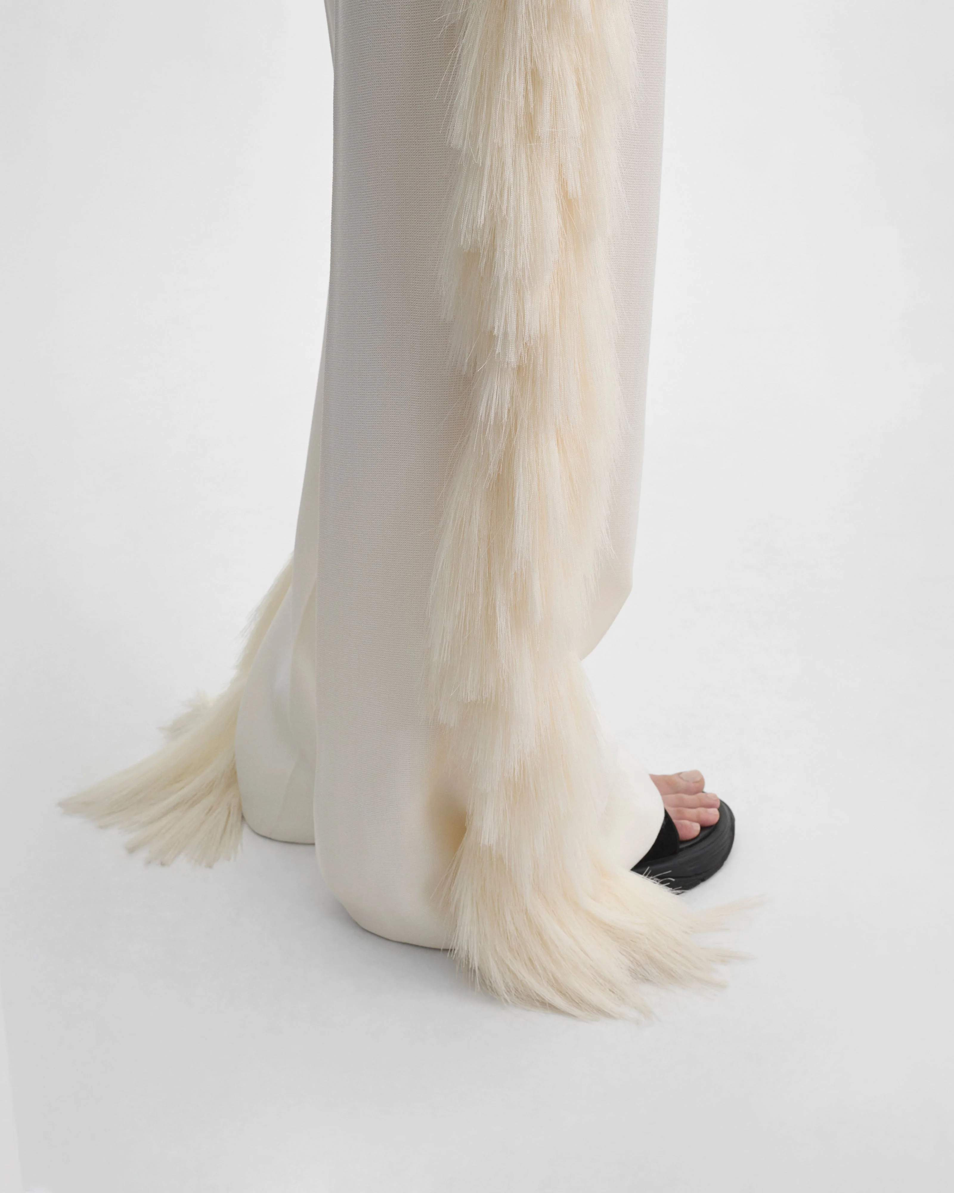 FRINGED TROUSERS | vanilla viscose - Image 5