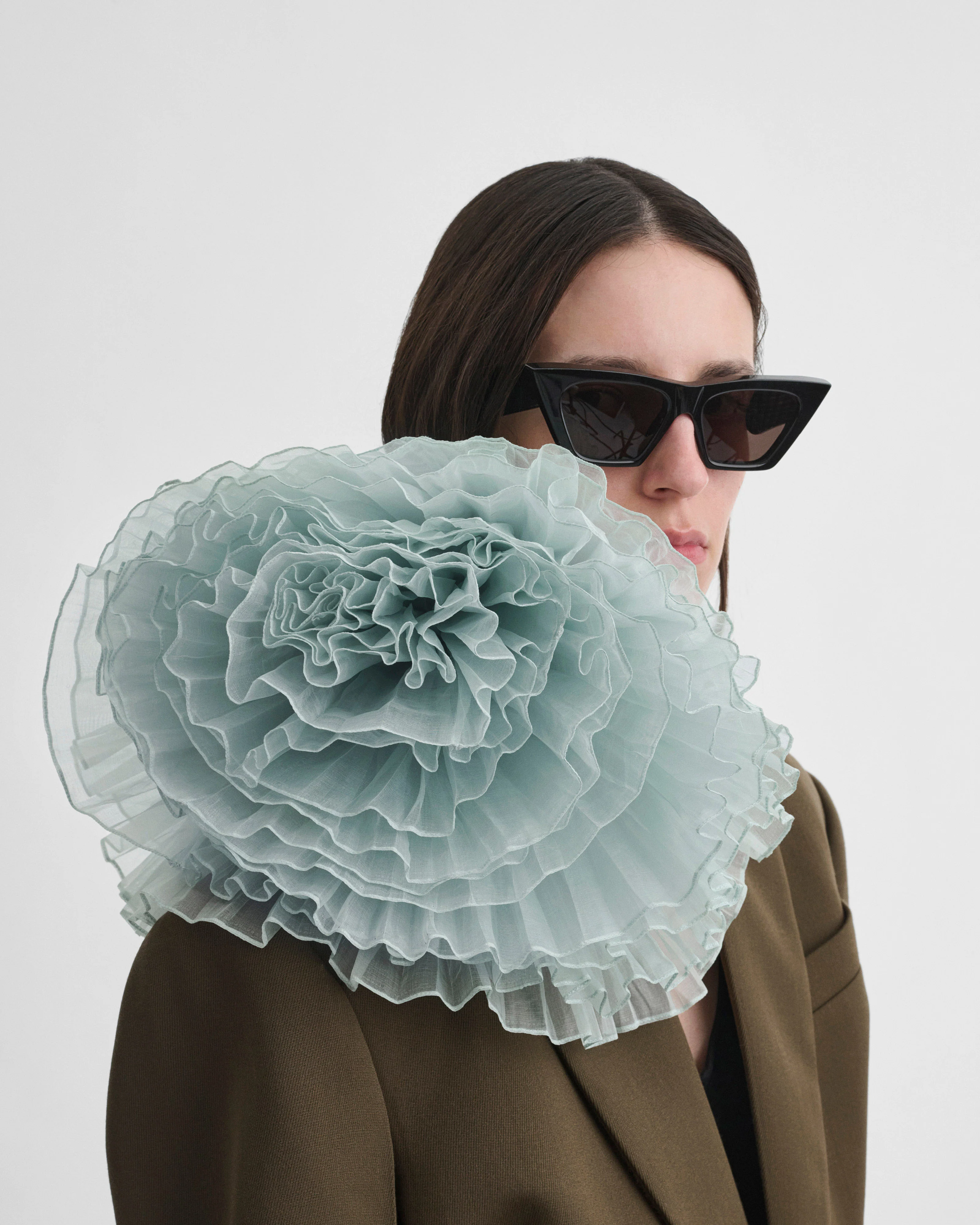 FULL BLOOM BROOCH | hazy blue silk - Image 3