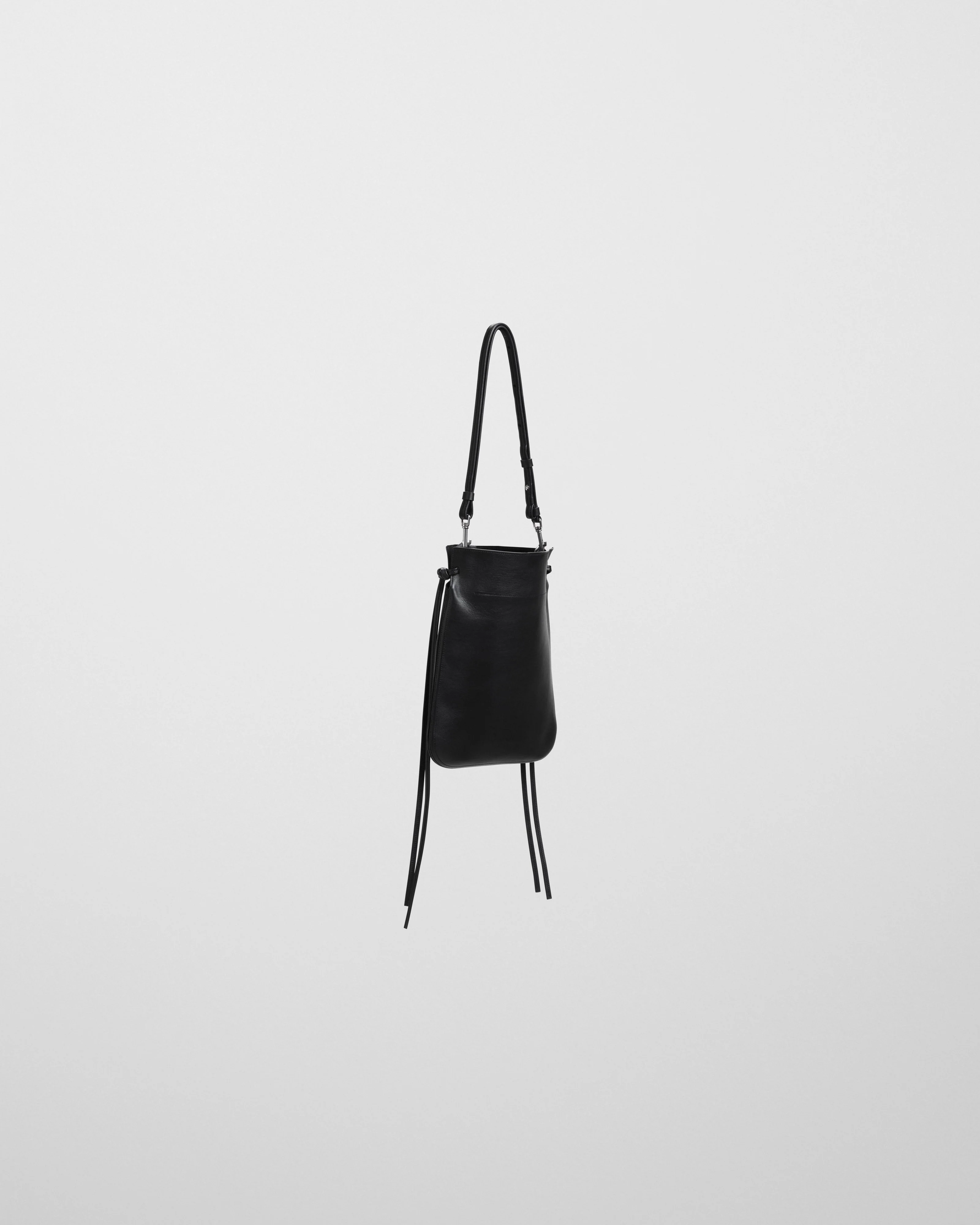 GIG POUCH | black leather with silver - Image 3