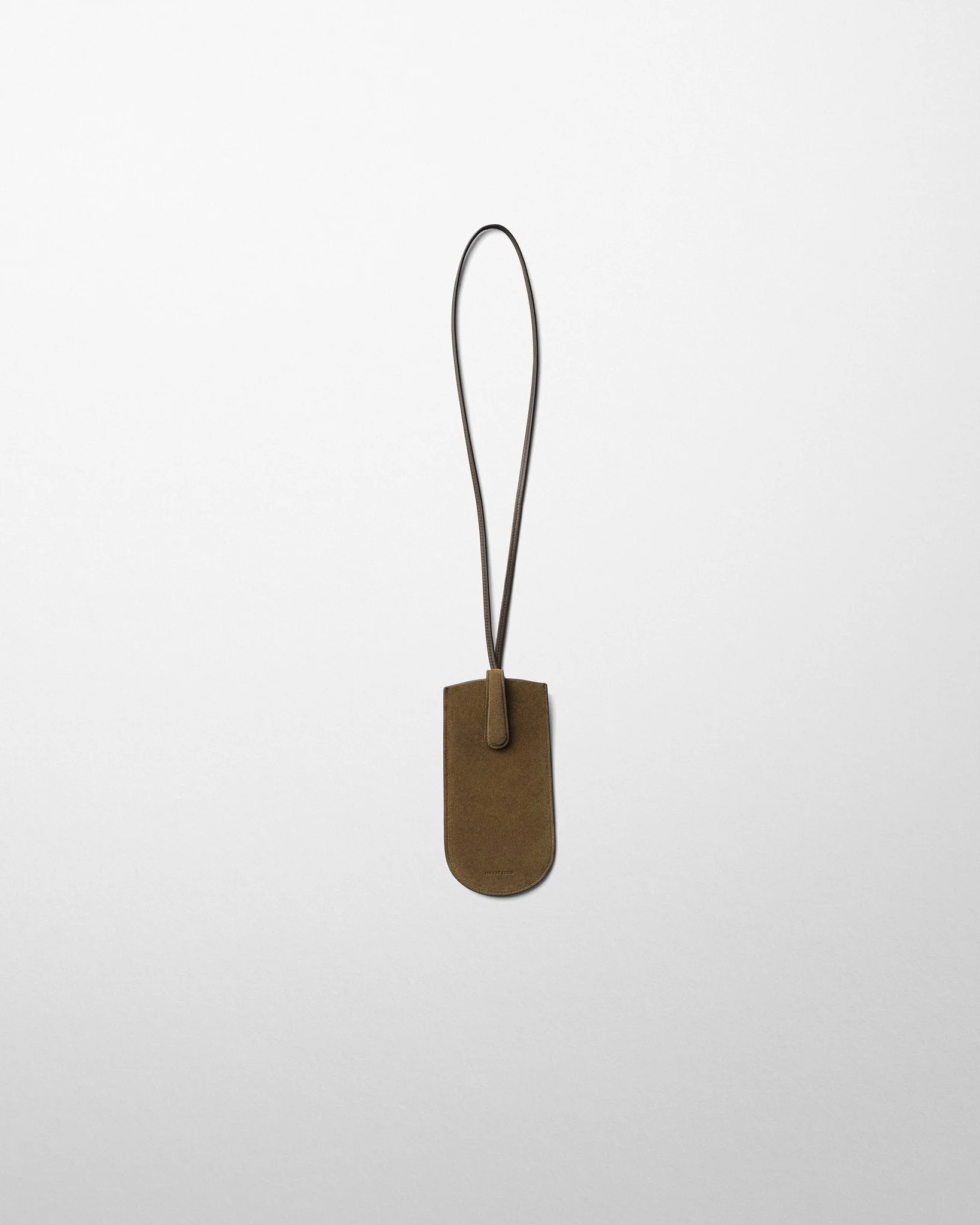 GLASSES POUCH | olive suede