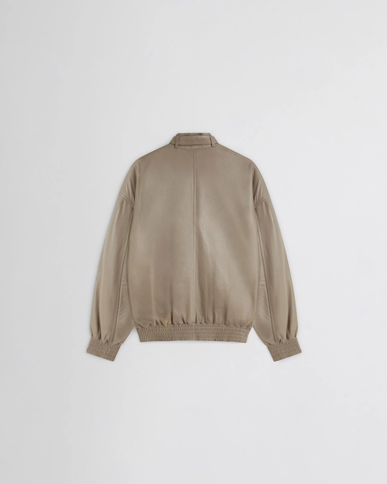 JACKET WITH ATTACHABLE SCARF | mastic leather - Image 2