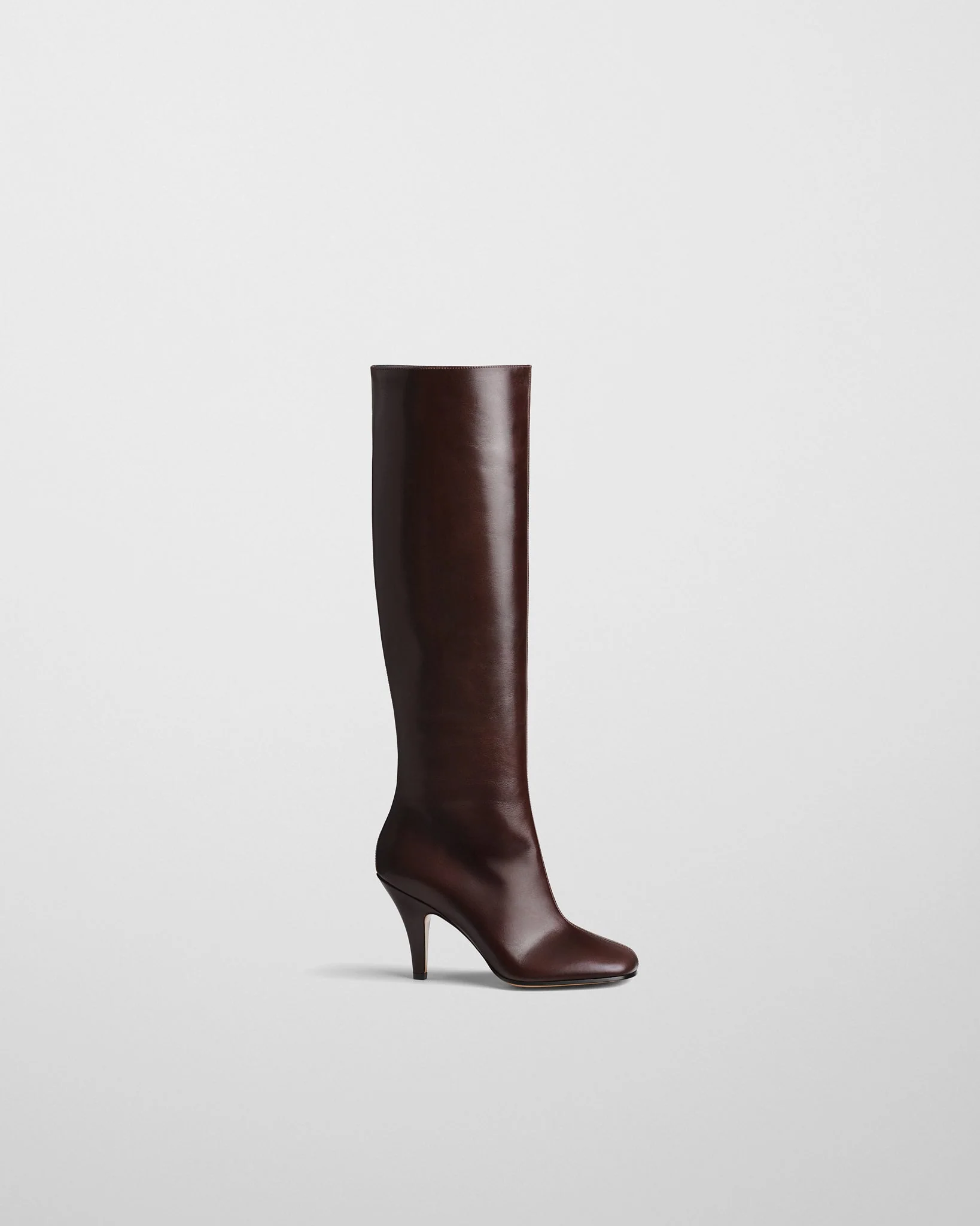KNEE-HIGH BOOT | oxblood leather