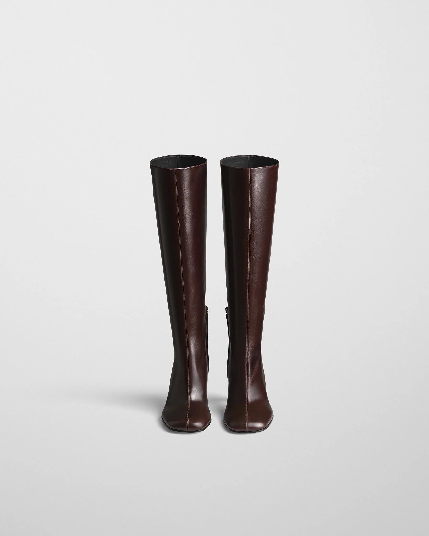 KNEE-HIGH BOOT | oxblood leather - Image 2