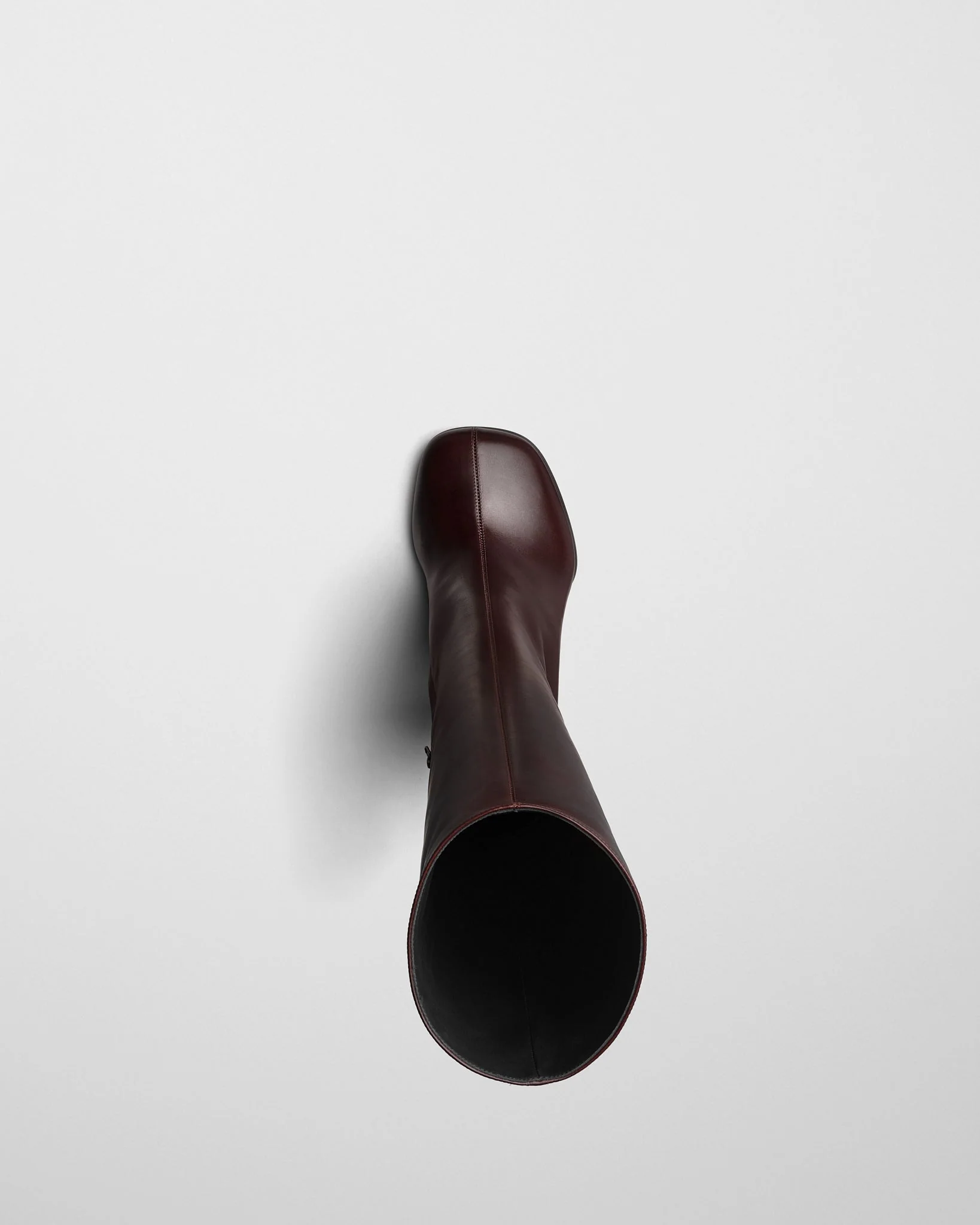 KNEE-HIGH BOOT | oxblood leather - Image 3