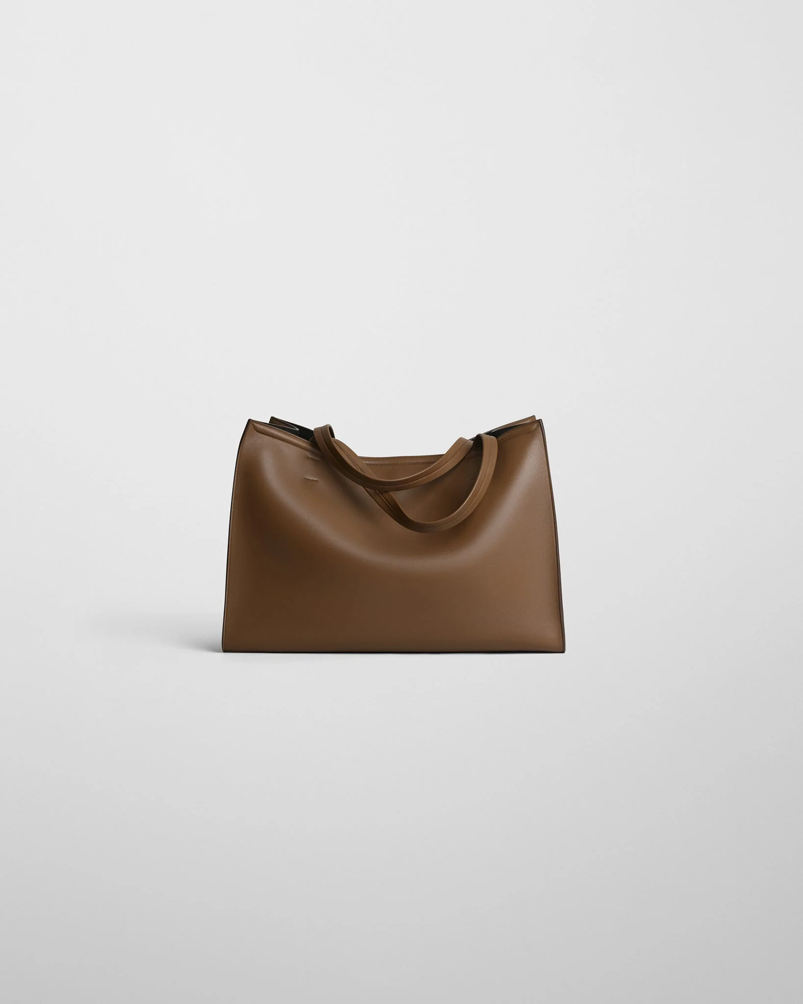 LARGE SLOUCH CABAS | khaki leather - Image 4