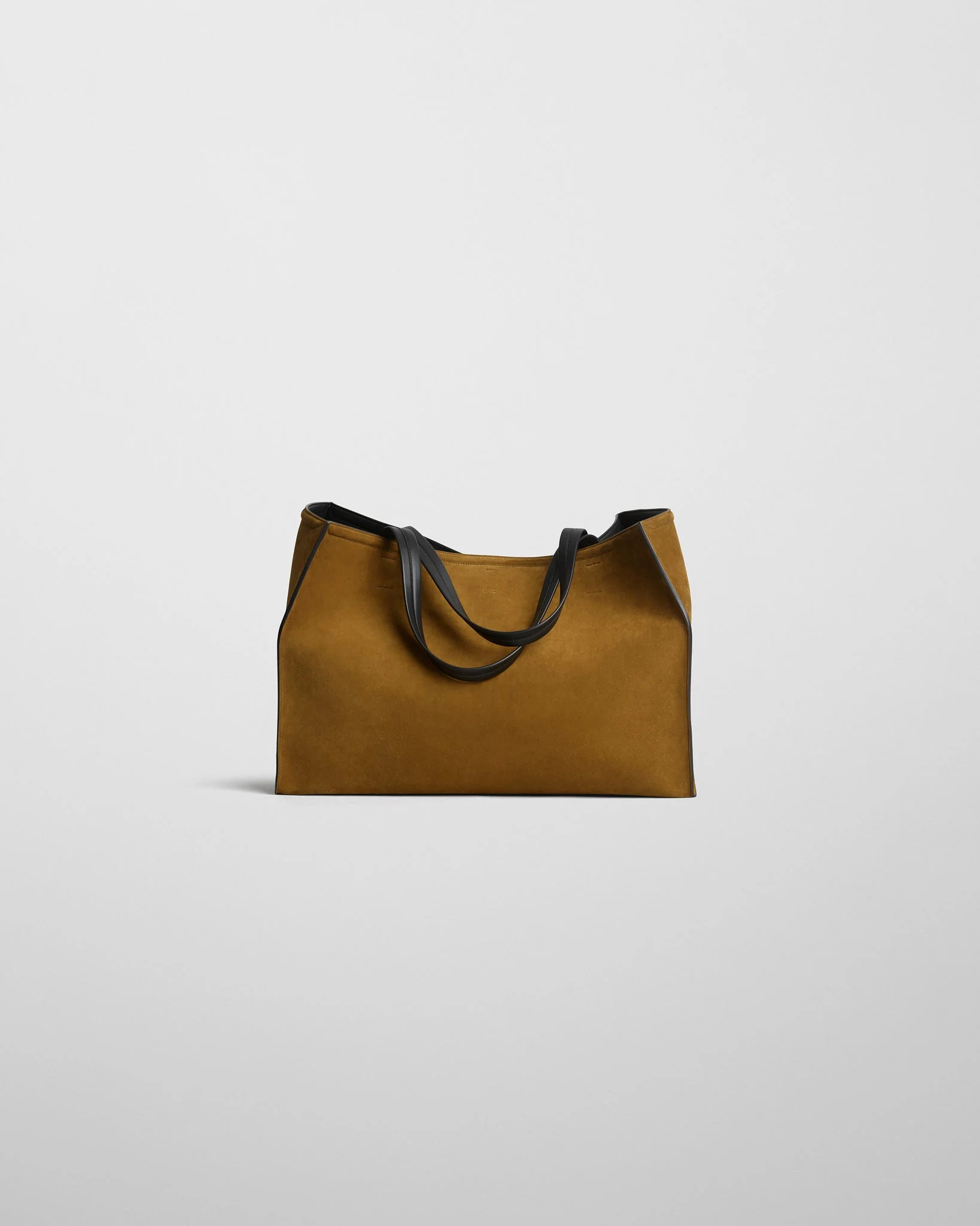 LARGE SLOUCH CABAS | toffee suede - Image 5