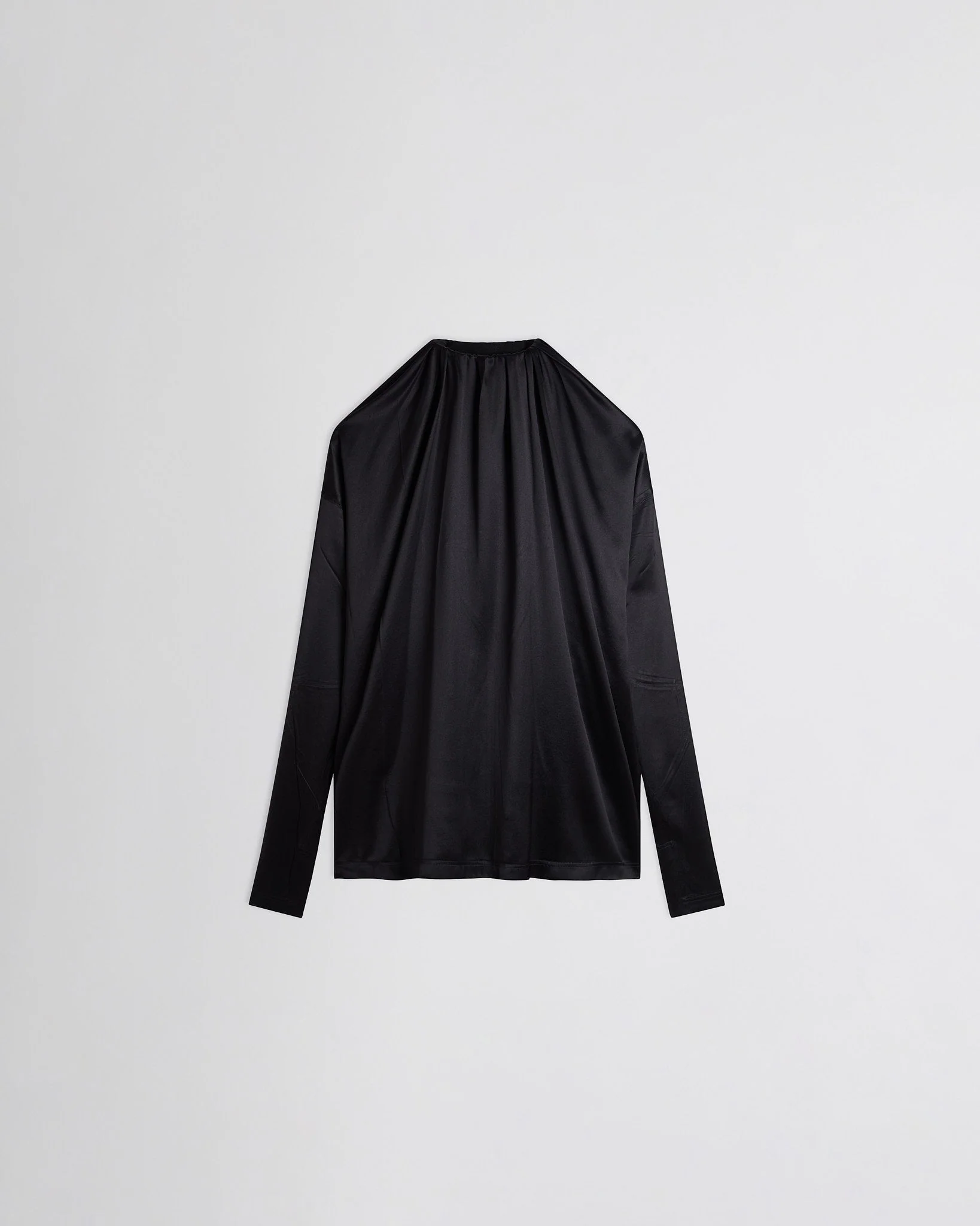 LIQUID SOFT RIDGE TOP | black silk