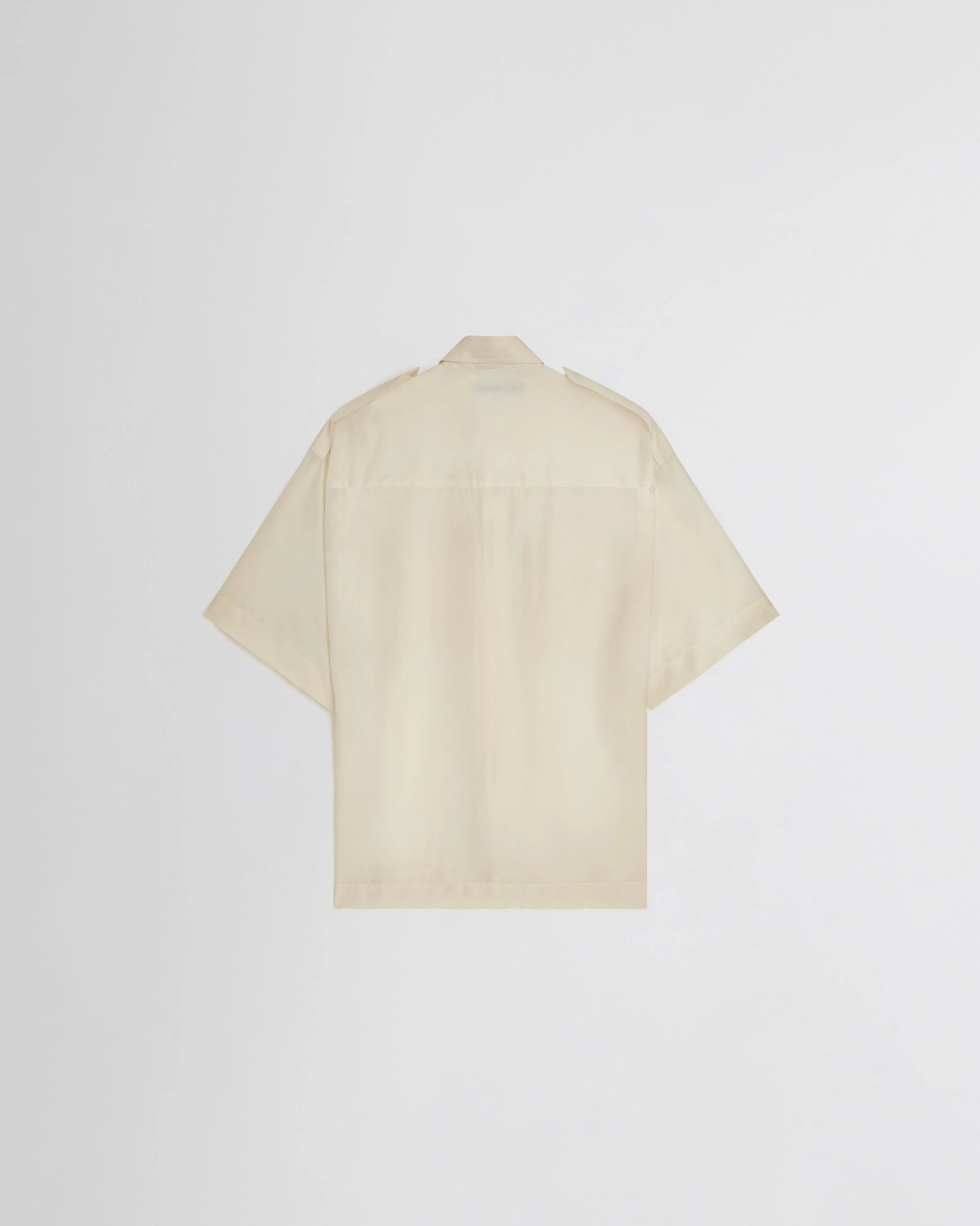 LITE UTILITY SHIRT | vanilla habotai silk - Image 2