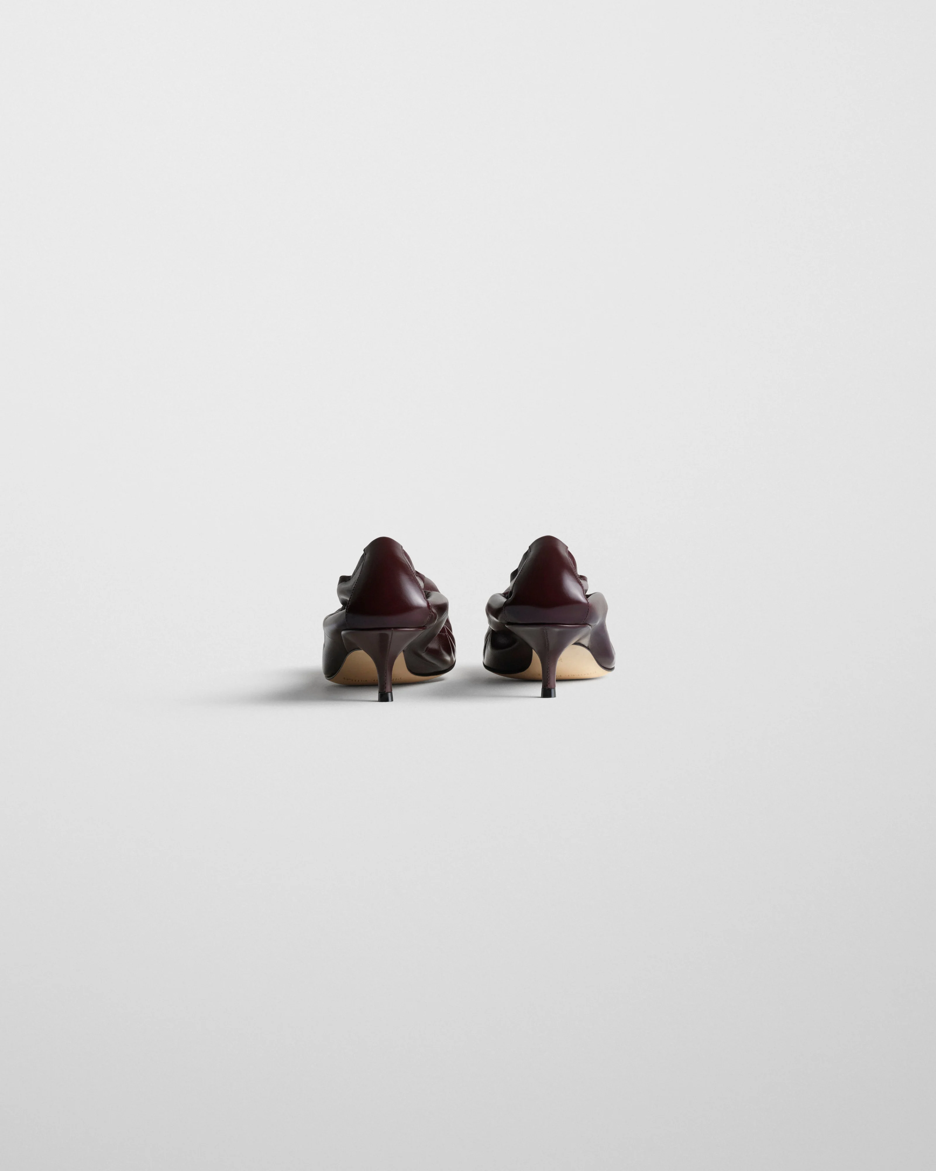 LOW PUCKER PUMP 45 | oxblood leather - Image 4