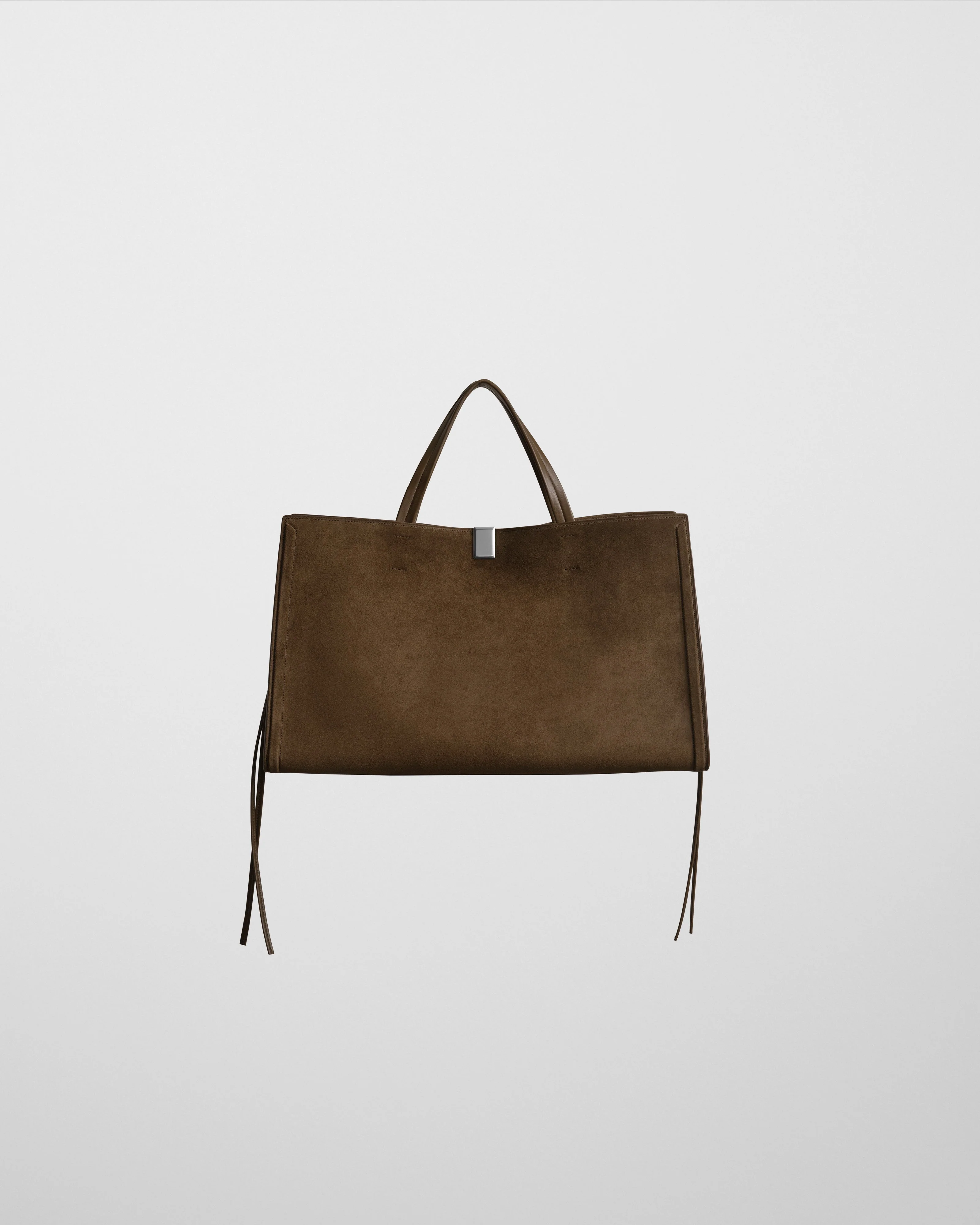 MEDIUM KIT CABAS | khaki suede leather