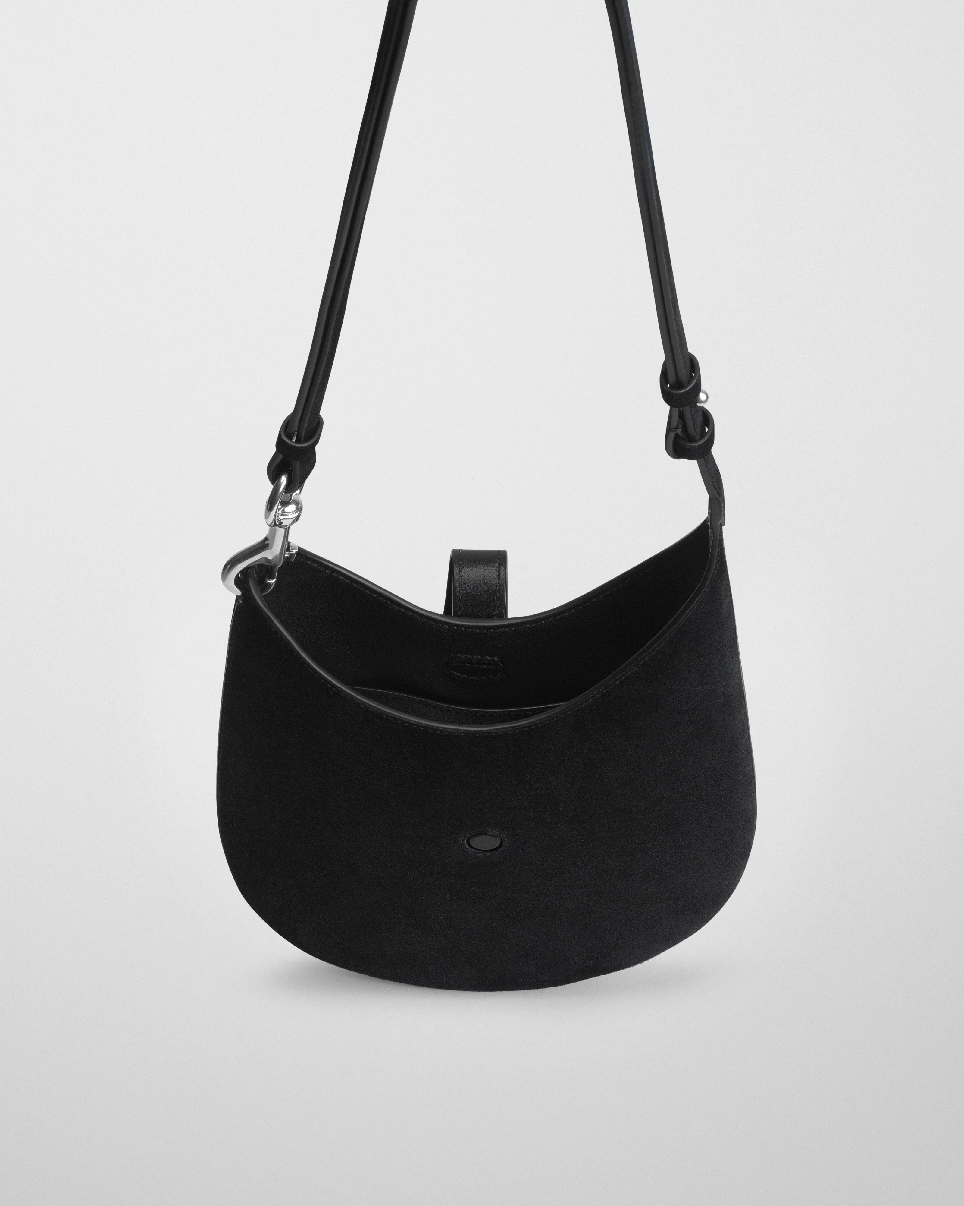 MINI BEAN SLING | black suede leather - Image 4