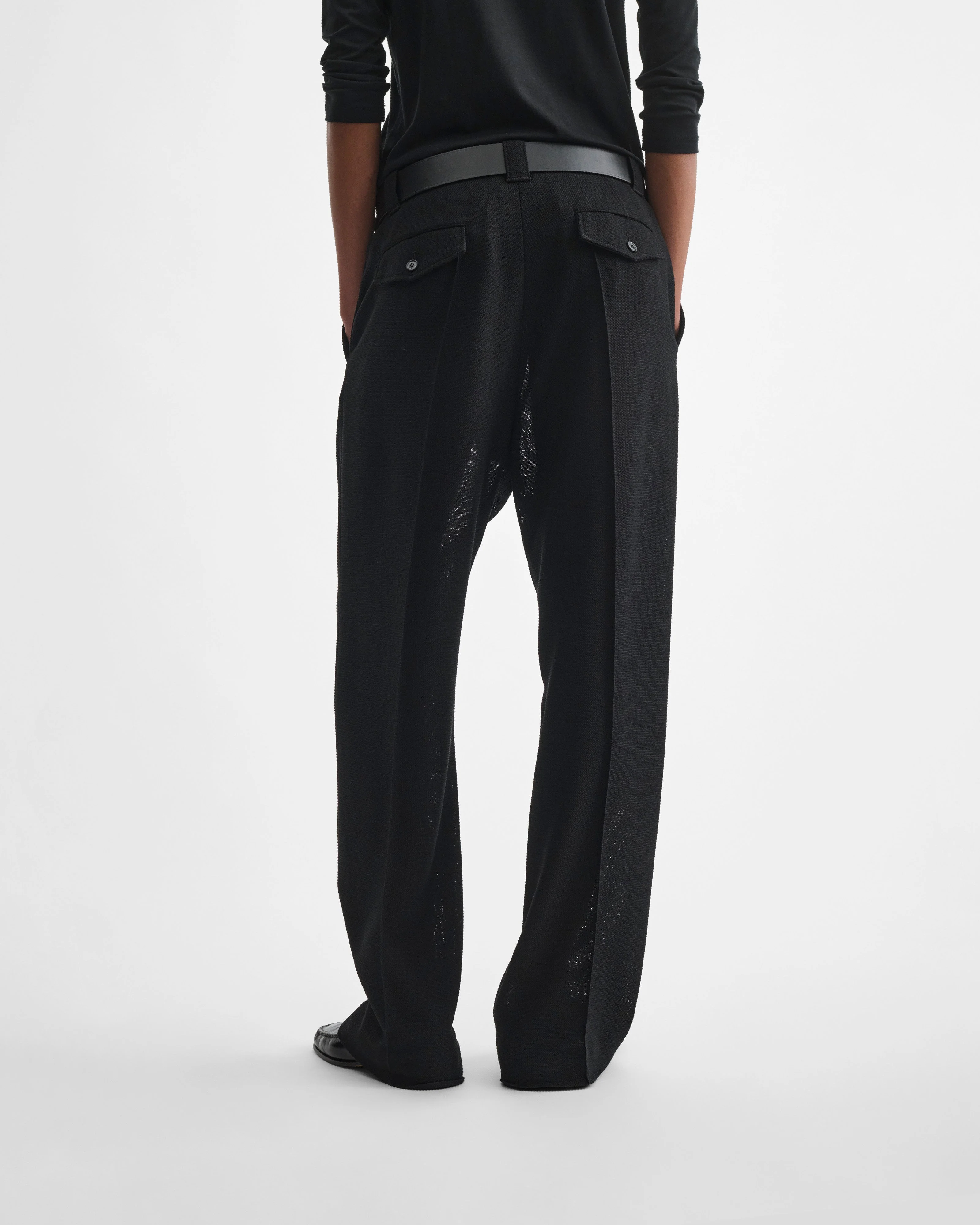 OVERSIZED TROUSERS | black viscose - Image 5