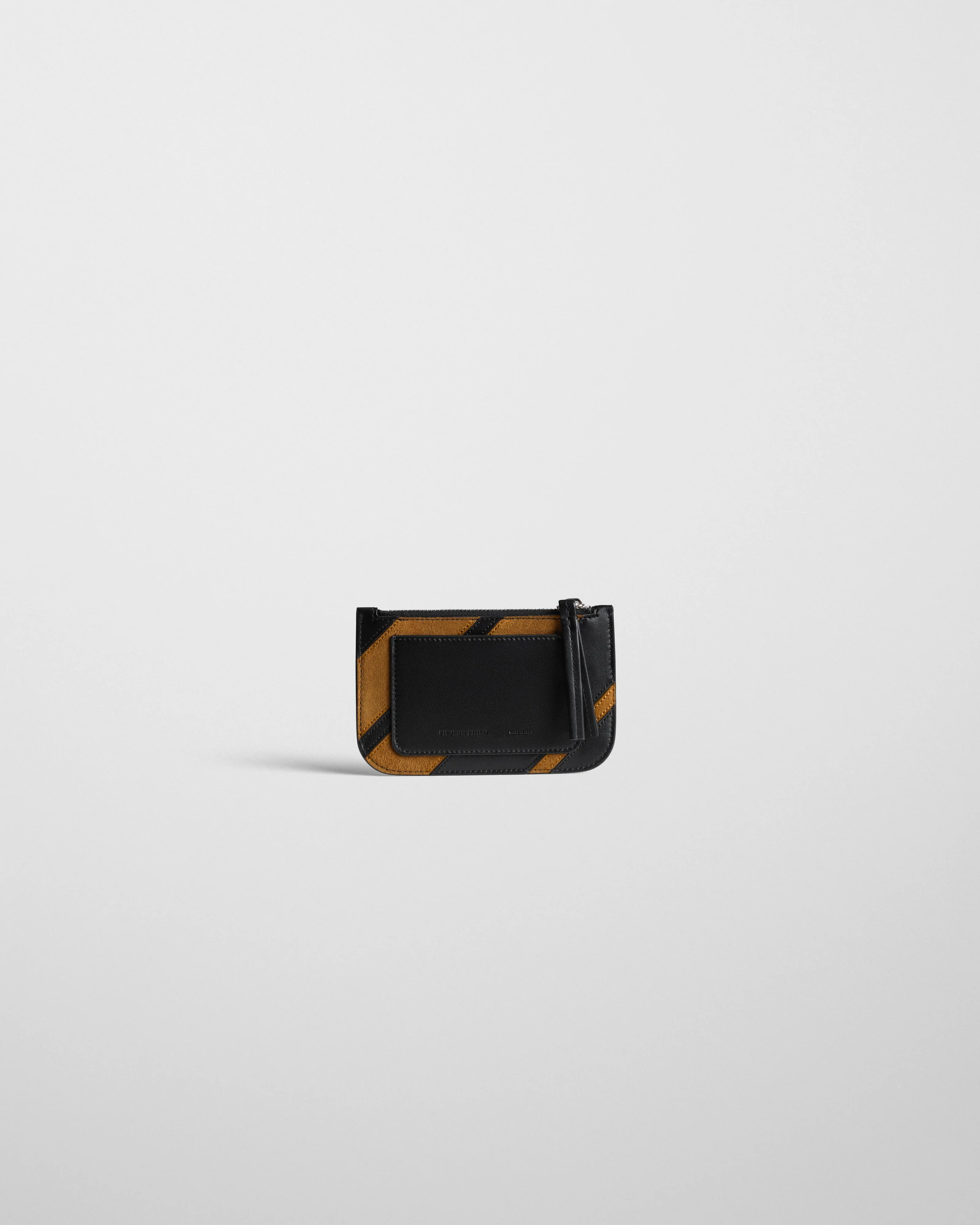 POCKET CARD HOLDER | toffee/black leather - Image 3