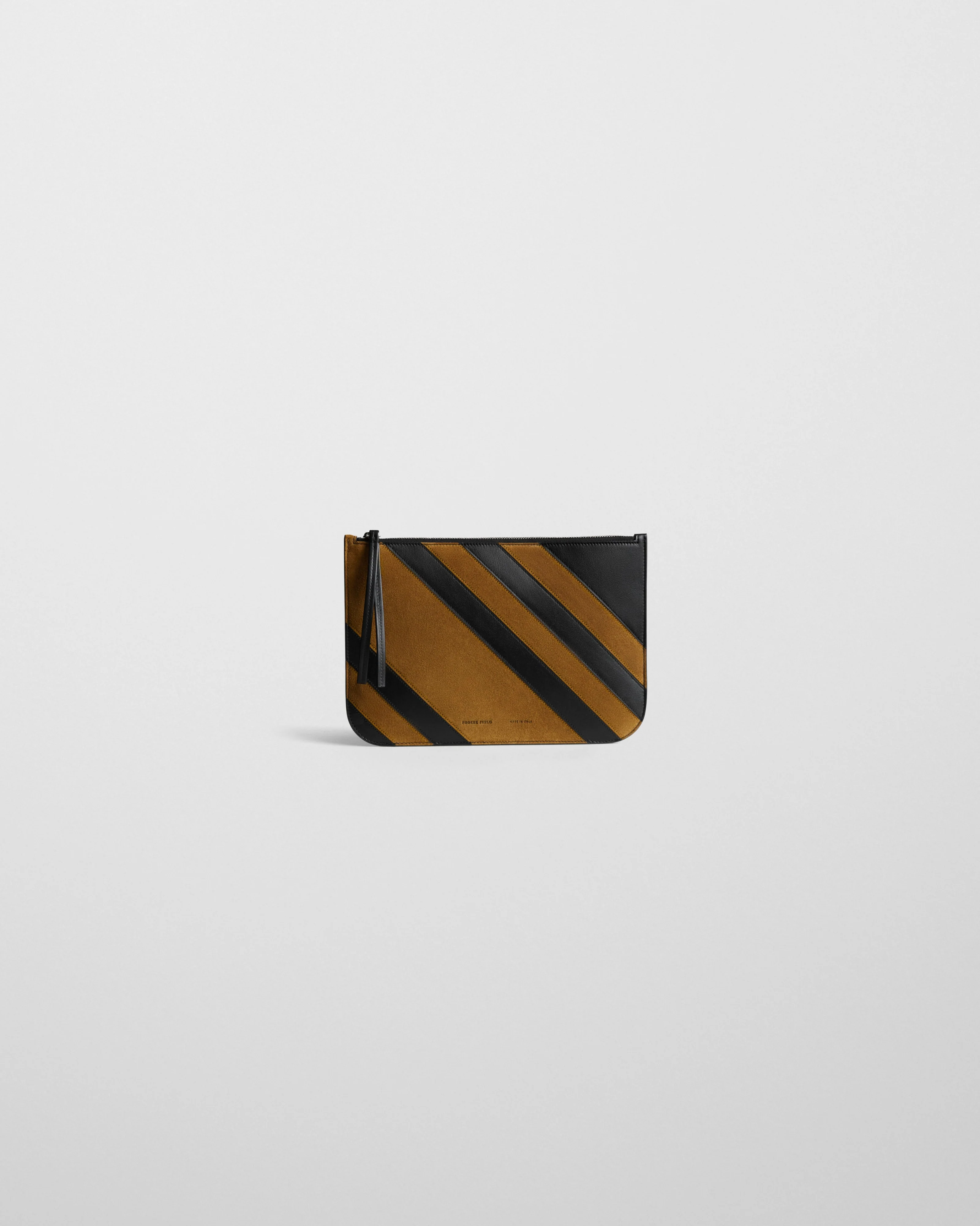 POCKET POUCH | toffee/black leather