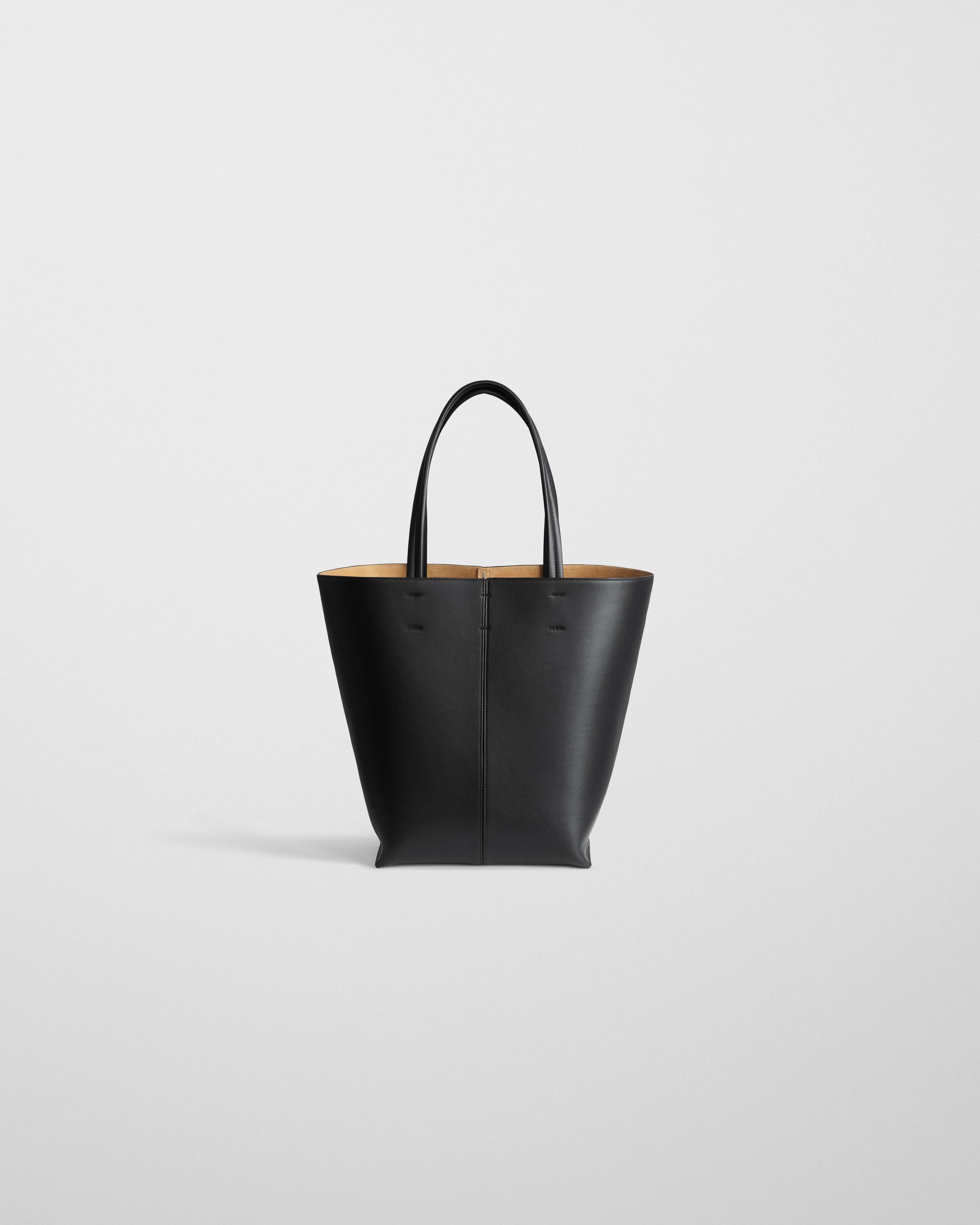 POT CABAS | black leather