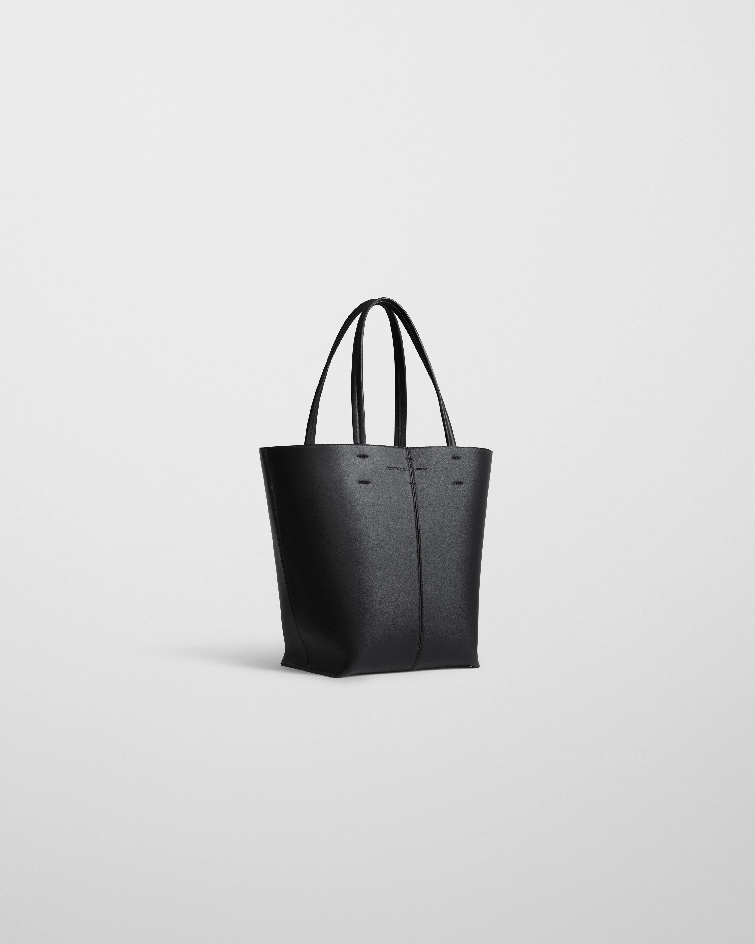 POT CABAS | black leather - Image 3