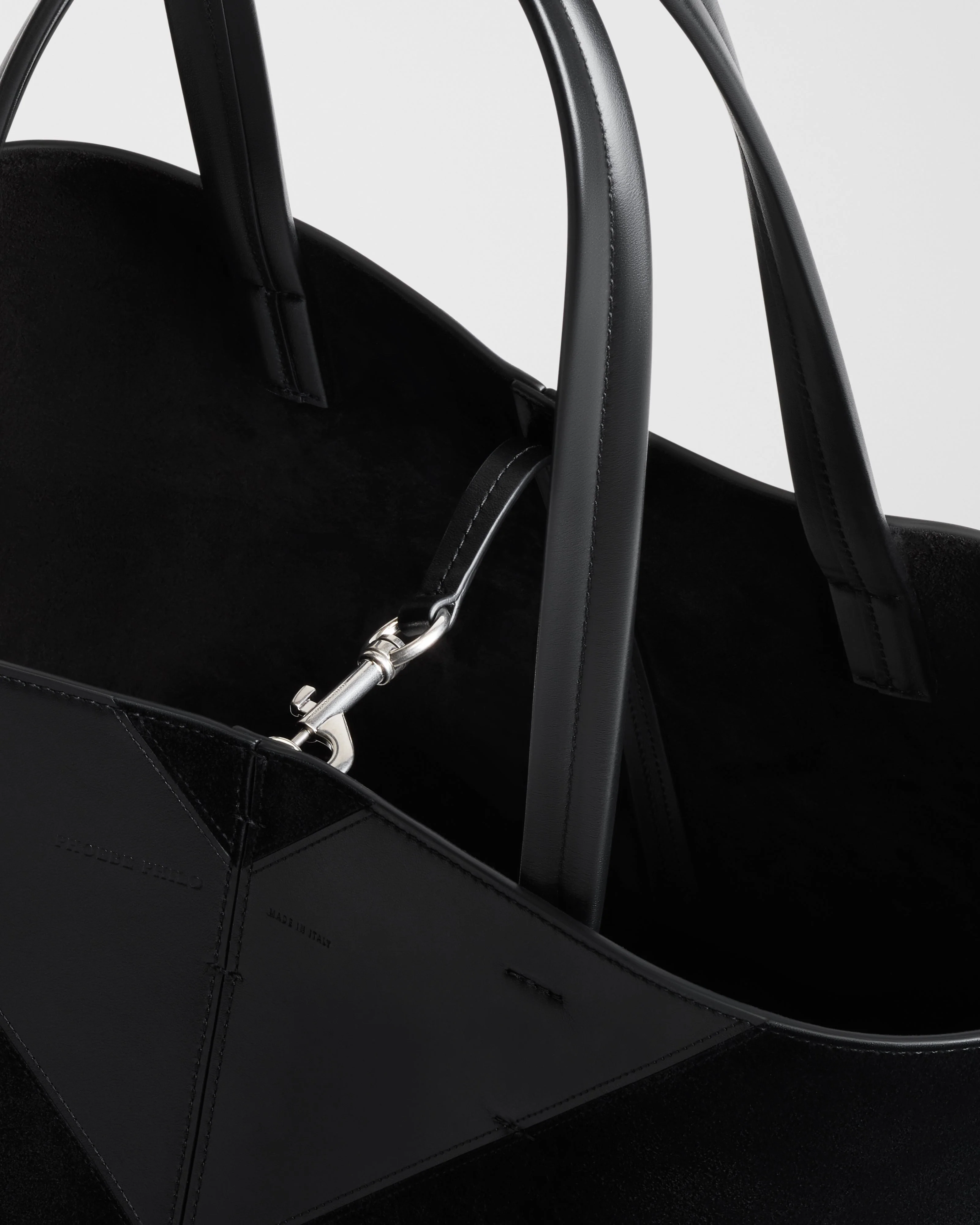 POT CABAS | black suede leather - Image 4