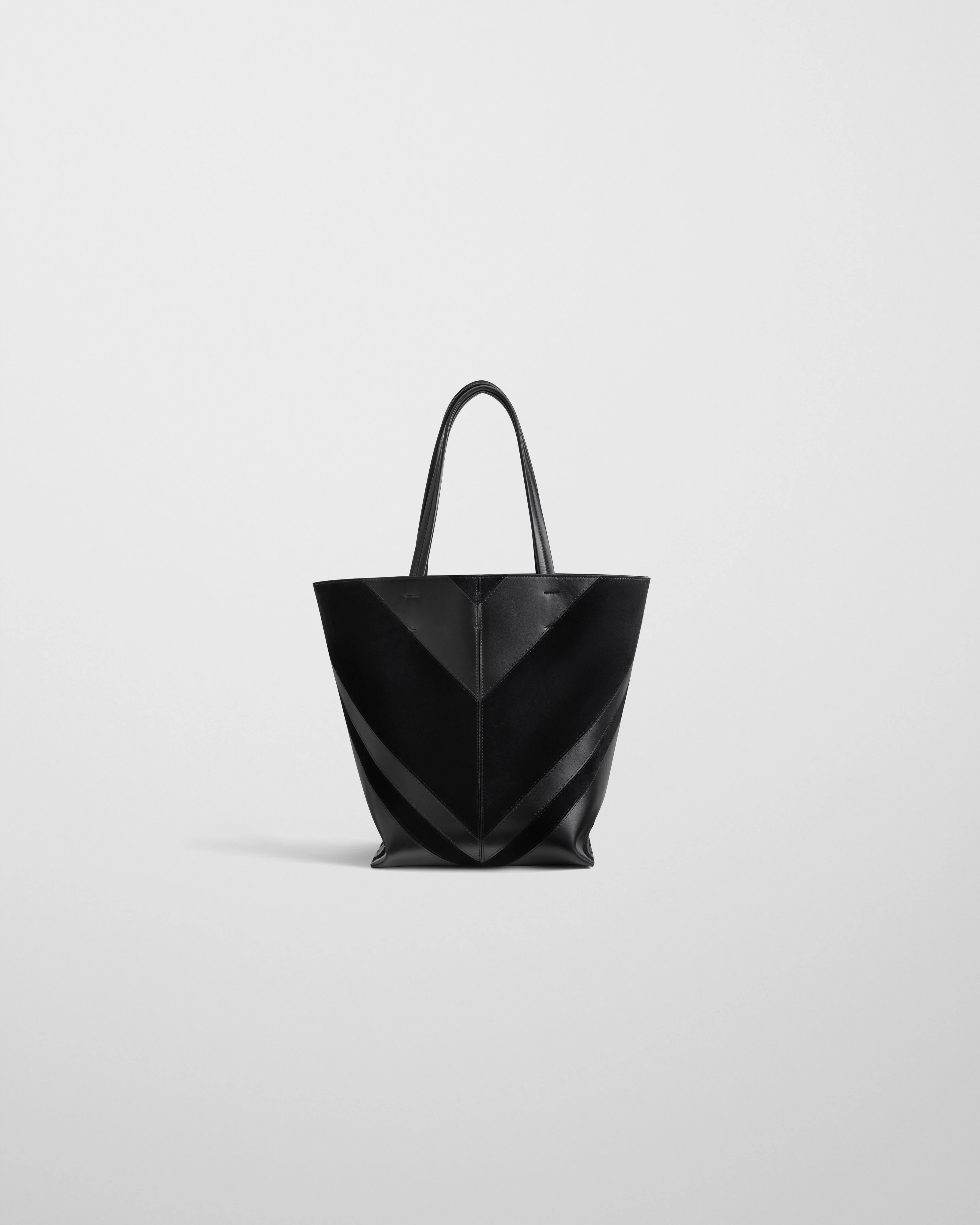 POT CABAS | black suede leather - Image 5
