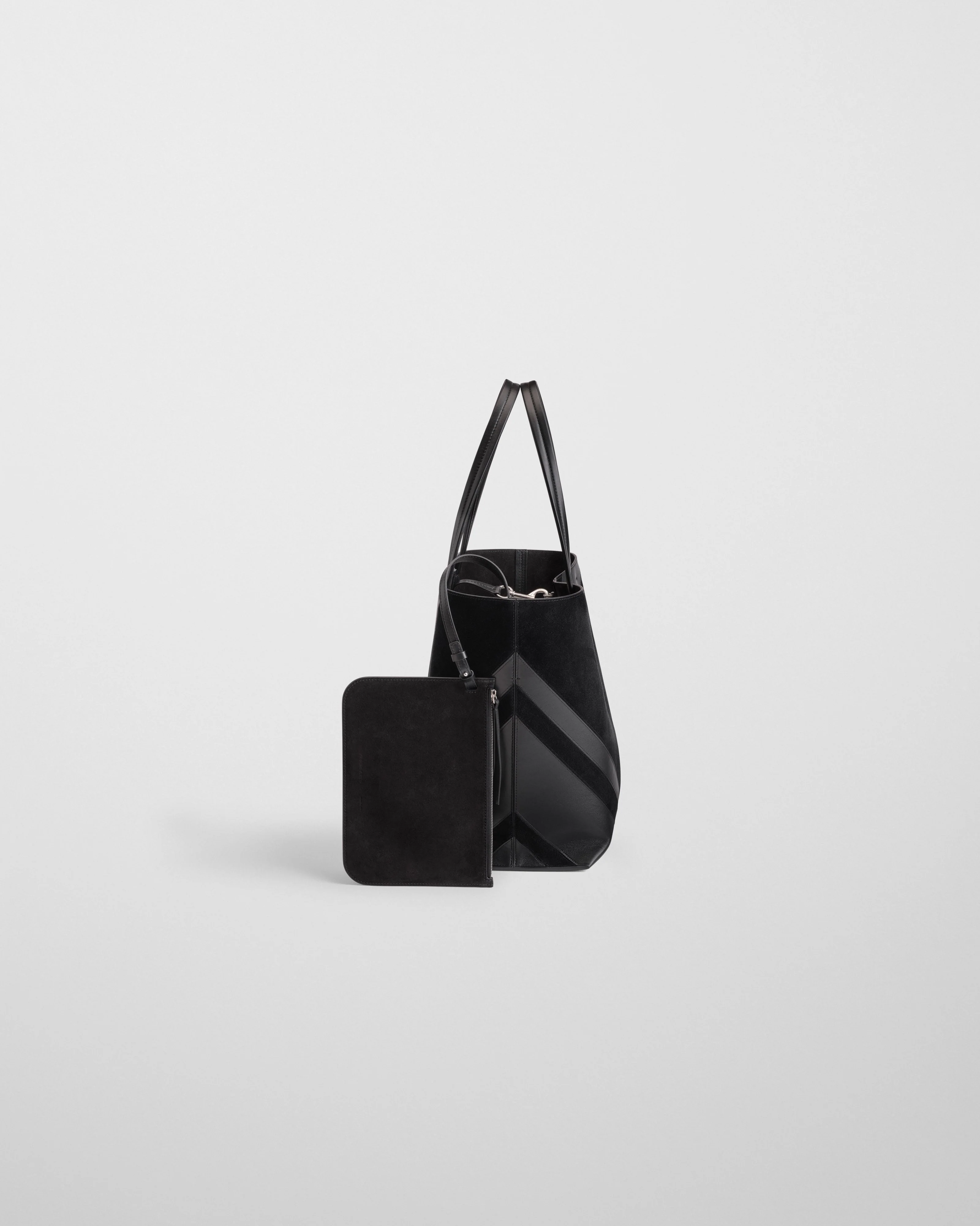 POT CABAS | black suede leather - Image 6