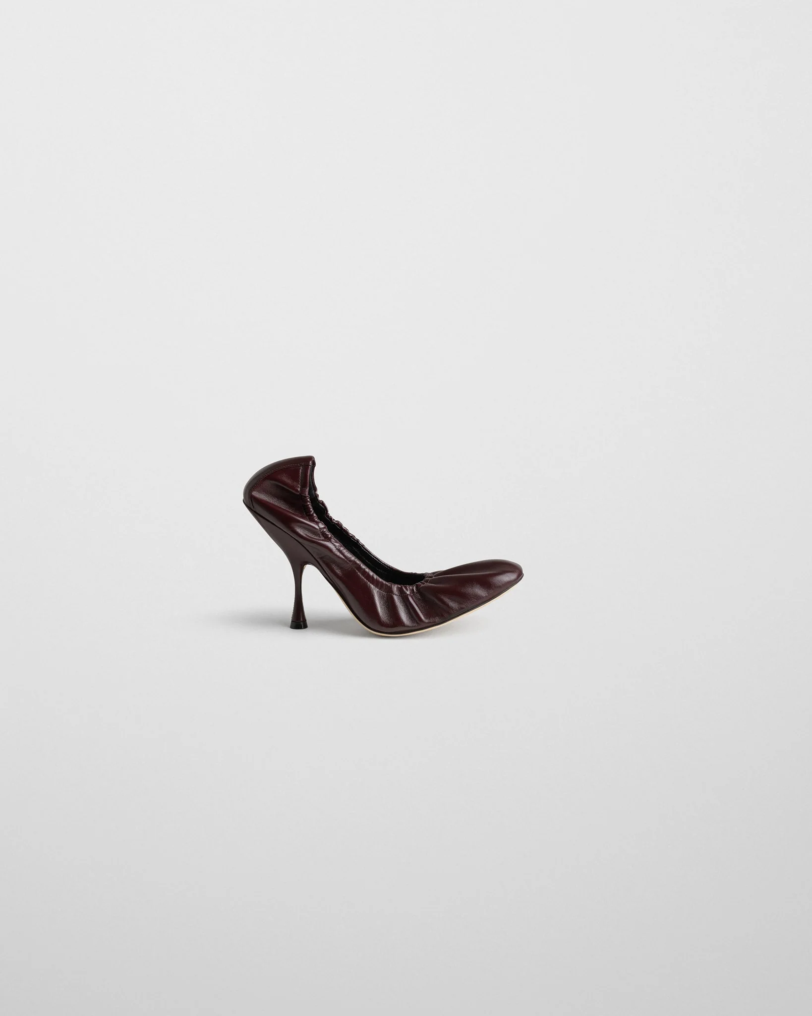 PUCKER PUMP 100 | oxblood leather